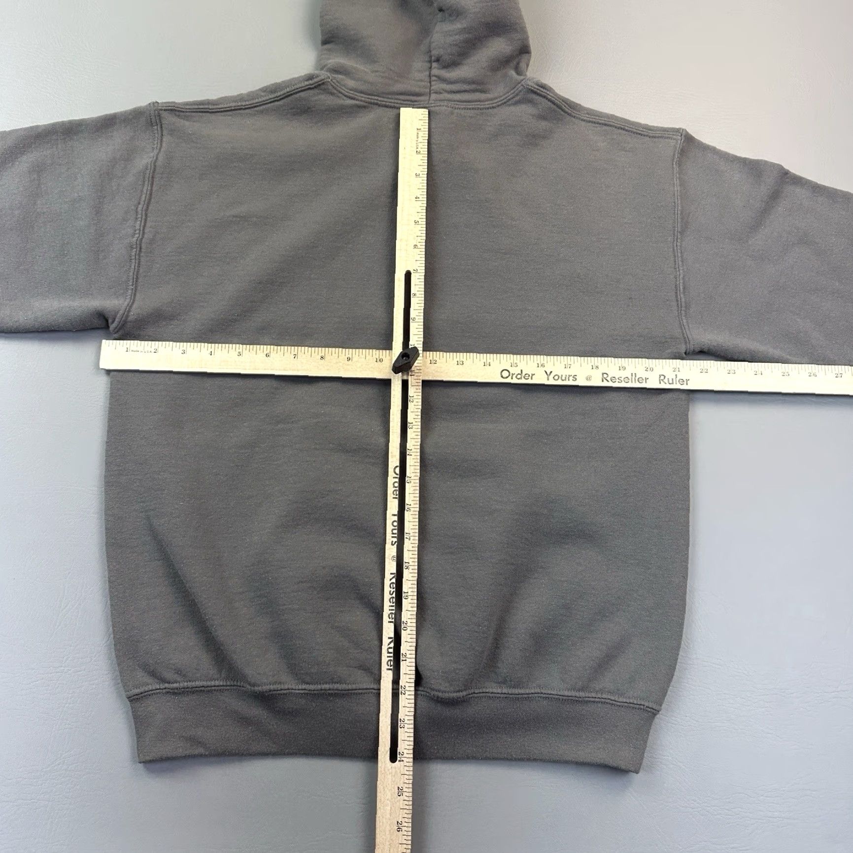 Gildan VINTAGE John Deere Hoodie Mens Medium Gray Big Logo Spell Out Pullover Y2K Size US M / EU 48-50 / 2 - 7 Thumbnail