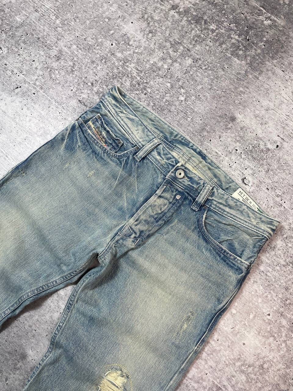Diesel Vintage Crazy Diesel Safari Distressed Denim Jeans Y2K Size US 30 / EU 46 - 3 Thumbnail