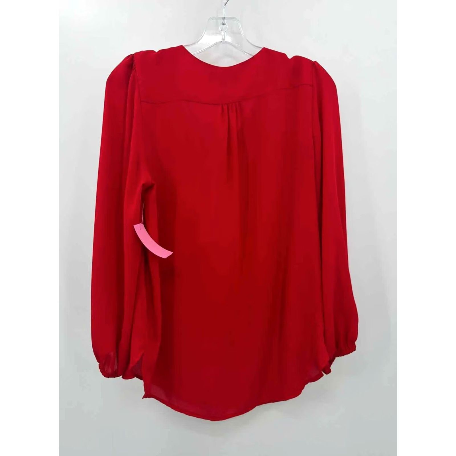Vintage Pre-Owned Premise Studio Red Size Medium Long Sleeve Blouse Size M / US 6-8 / IT 42-44 - 3 Thumbnail