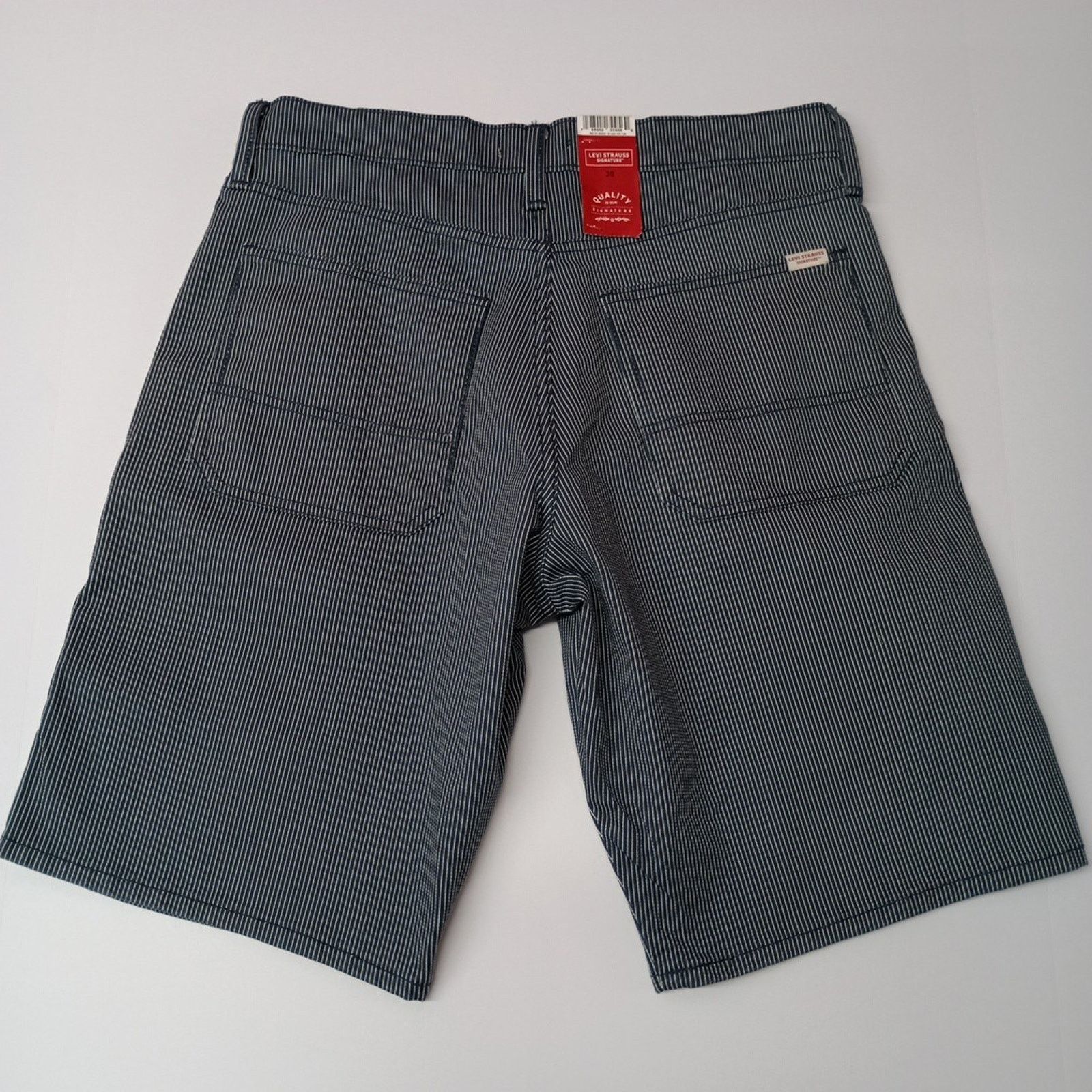 Levi's Levi Strauss Signature Shorts Men's 30 Blue Railroad Striped Size US 30 / EU 46 - 5 Thumbnail