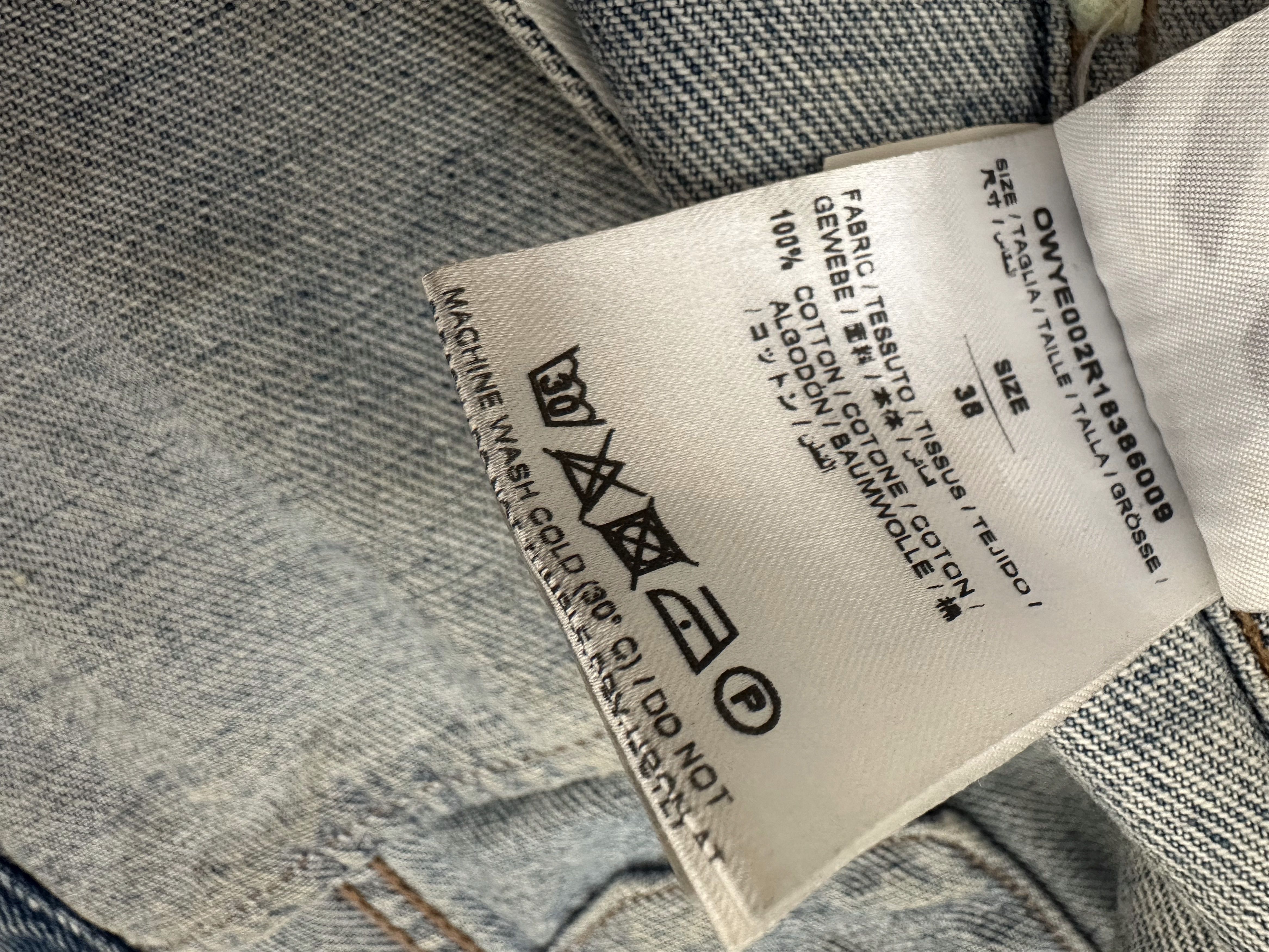 Off-White Off-White Cropped Denim Jacket Size S / US 4 / IT 40 - 7 Thumbnail