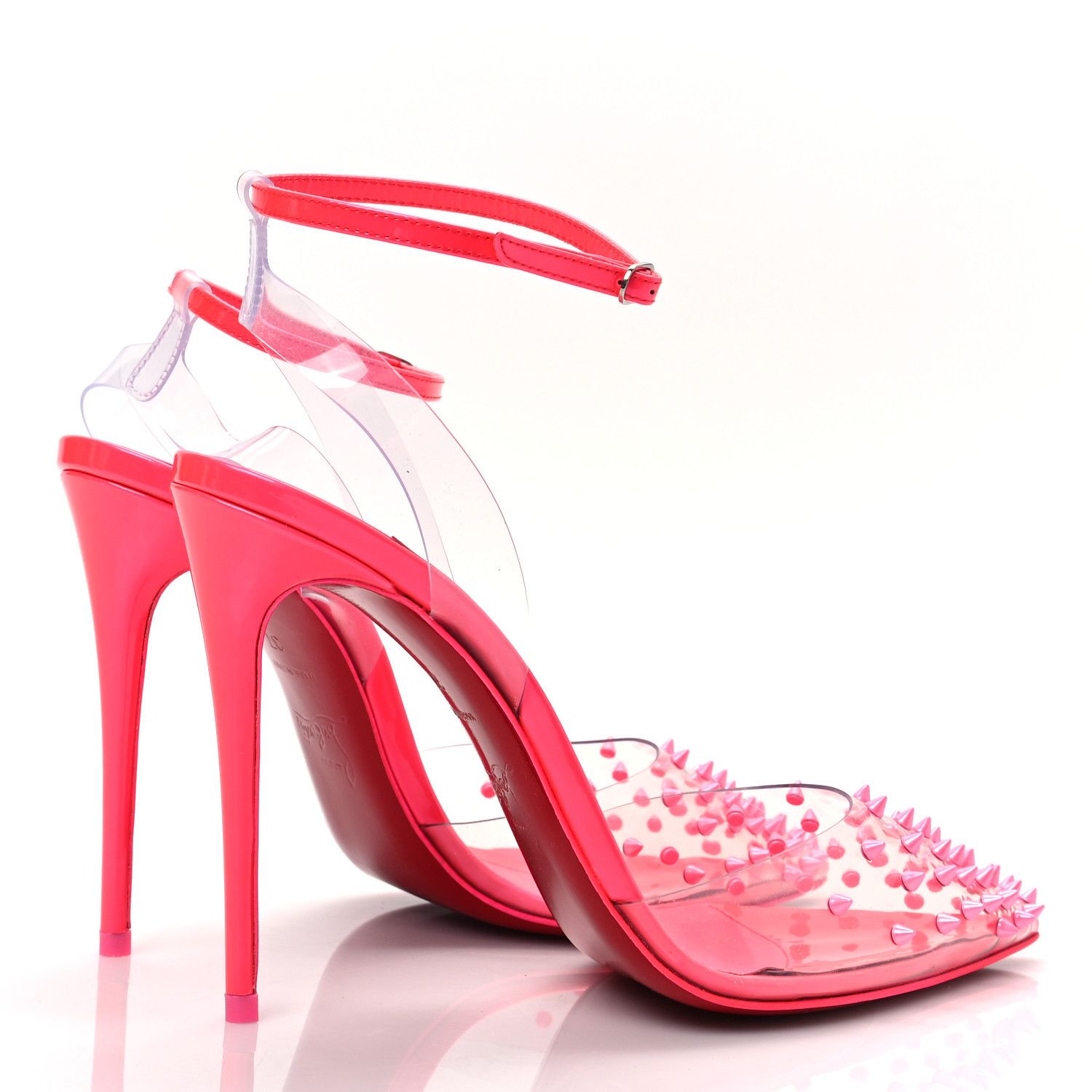 Christian Louboutin o1s1wg110924 Spikoo Pumps in Pink Size US 6 / IT 36 - 3 Thumbnail