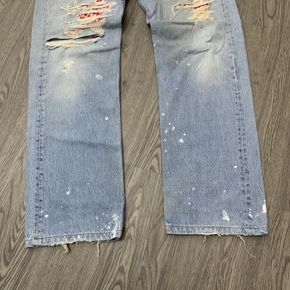 Levi's Vtg Levi’s 501 Distressed Denim Pant Size US 32 / EU 48 - 3 Thumbnail