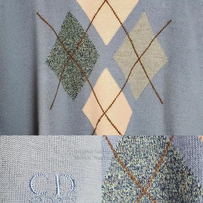 Dior Dior Blue Wool Blend Logo Pullover Sweater . Size L / US 10 / IT 46 - 6 Thumbnail