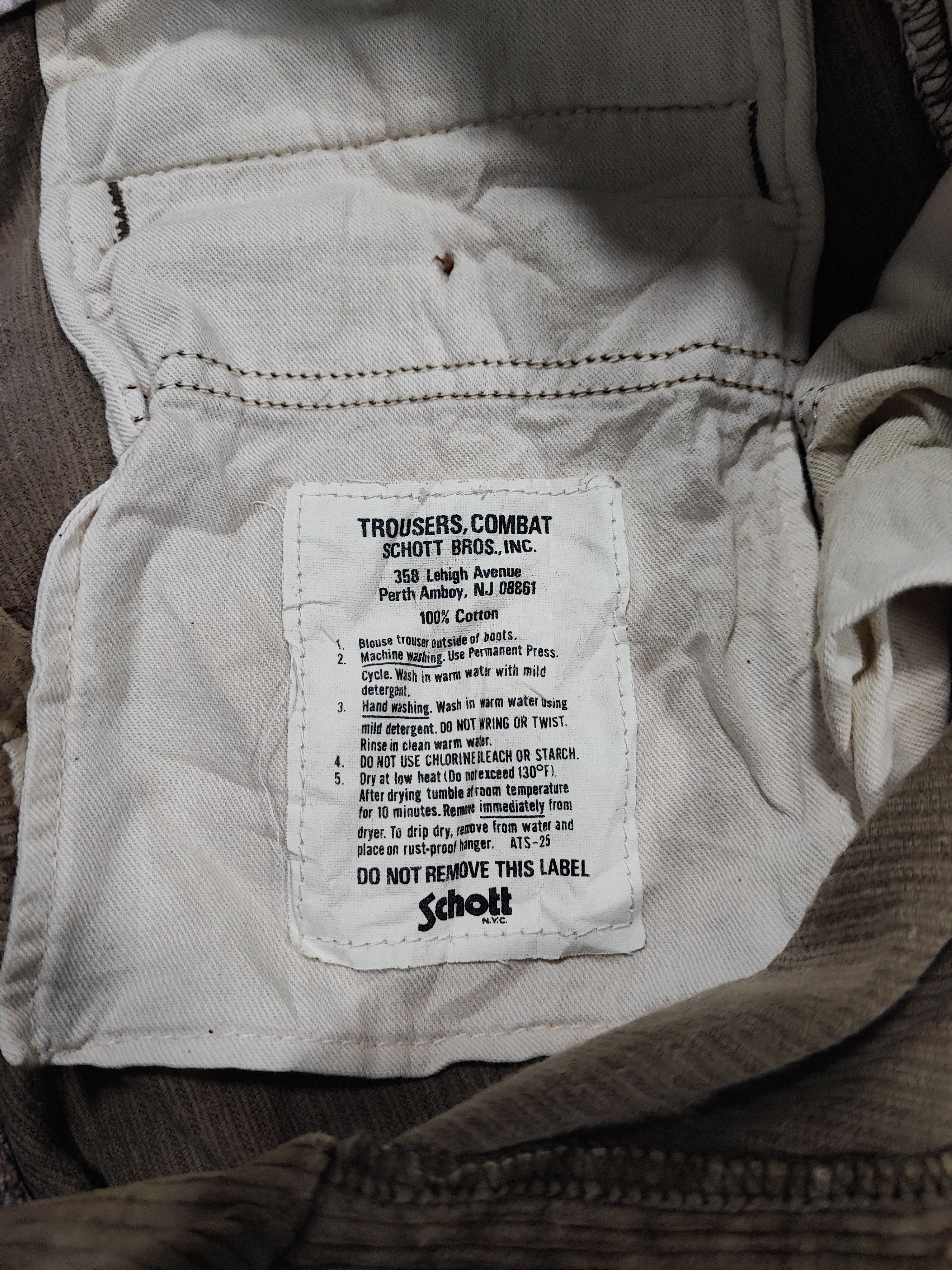 Schott × Vintage Schott Trousers Combat Pants Size US 30 / EU 46 - 7 Thumbnail