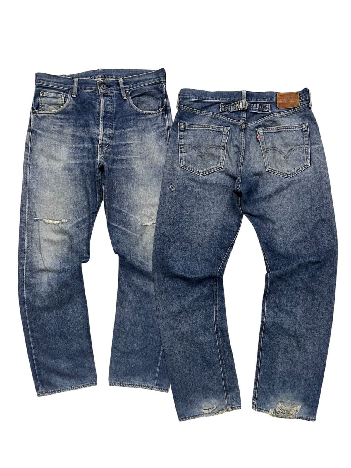 Levi's Vintage Clothing VINTAGE LEVIS 702 BIG E HOODED SELVEDGE DENIM JEANS Size US 32 / EU 48 - 1 Thumbnail