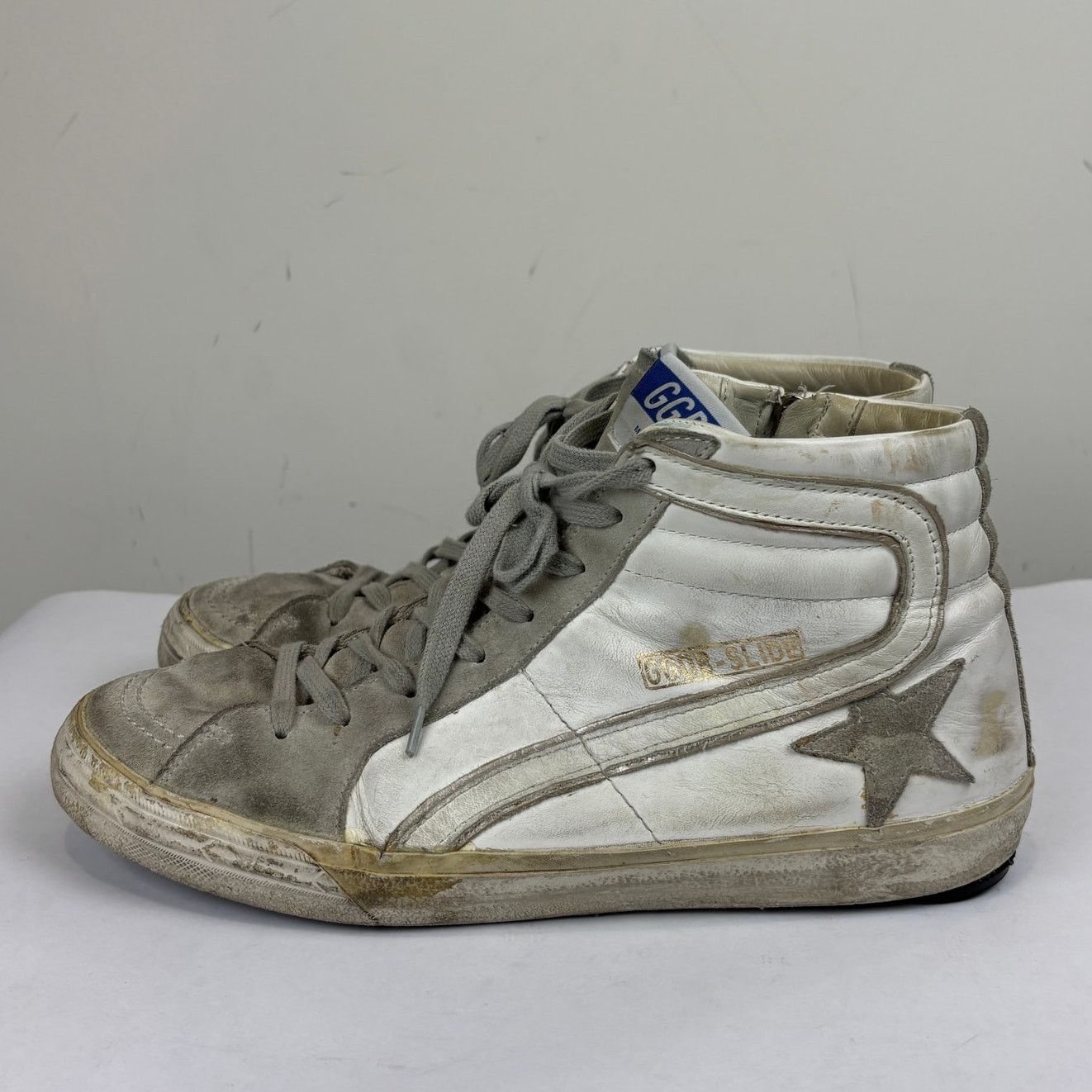 Golden Goose Golden Goose GGDB Slide High Top Leather Sneakers Men's 43 Size US 10 / EU 43 - 5 Thumbnail