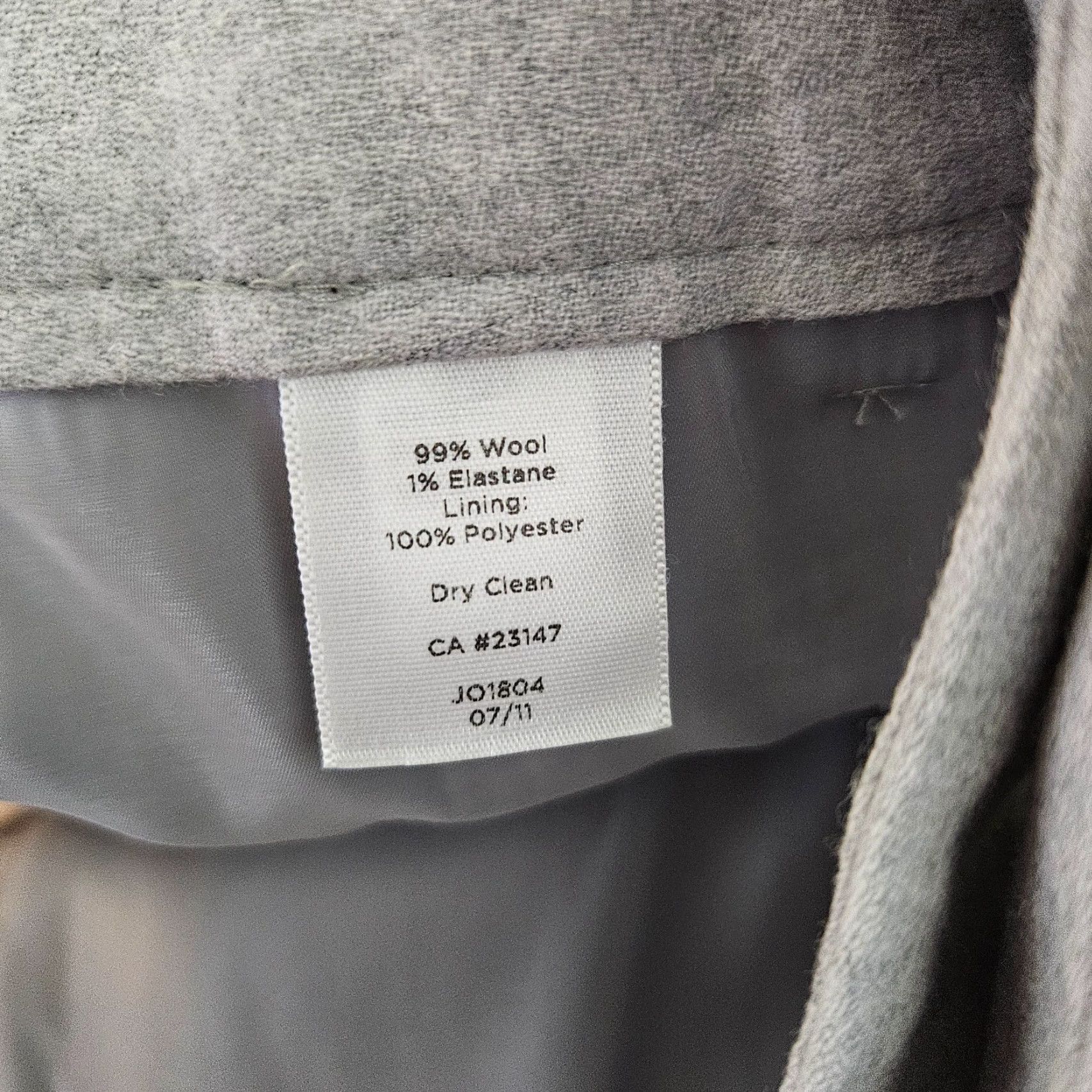 Talbots VINTAGE Talbots Womens Heritage Trouser Pants 4P Gray Mid Rise Wool Blend Lined Dress Pants Womens Size 27" / US 4 / IT 40 - 6 Thumbnail