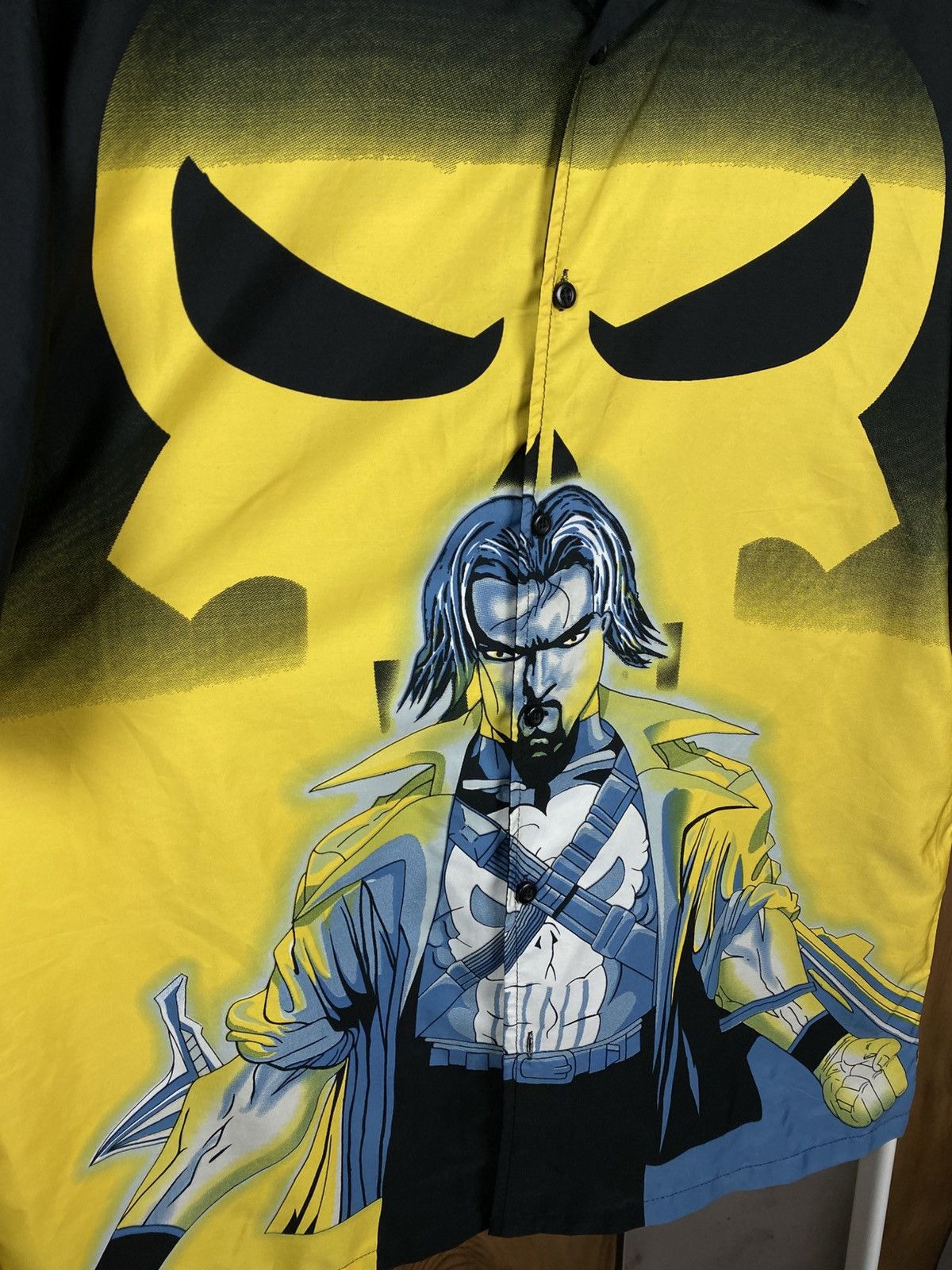 DC Comics 💀Vintage Shirt Short Sleeve Dognose The Punisher Overprint💀 Size US XL / EU 56 / 4 - 3 Thumbnail