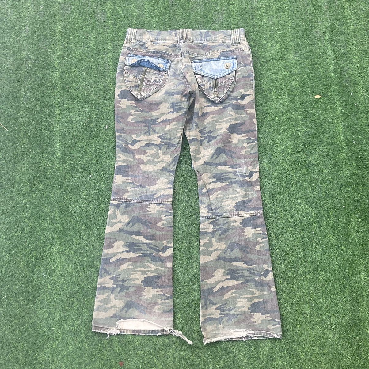 If Six Was Nine MIDAS BONDAGE CAMO BOOT CUT PANTS Size US 33 - 2 Thumbnail