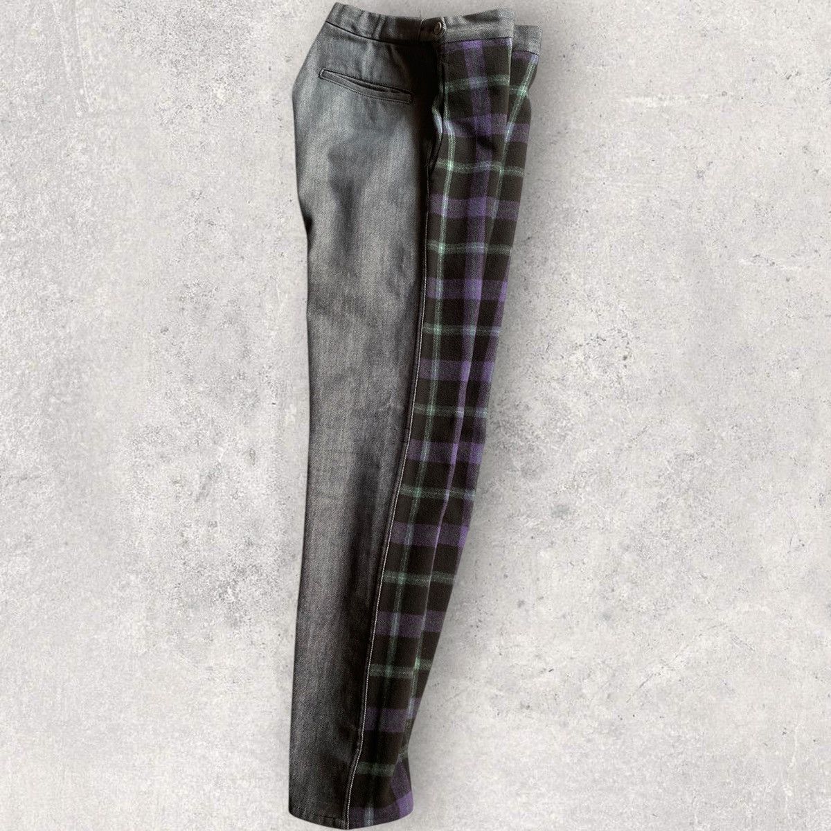 Comme des Garcons Vintage AW00” Front Plaid Denim Pants Size US 32 / EU 48 - 5 Thumbnail