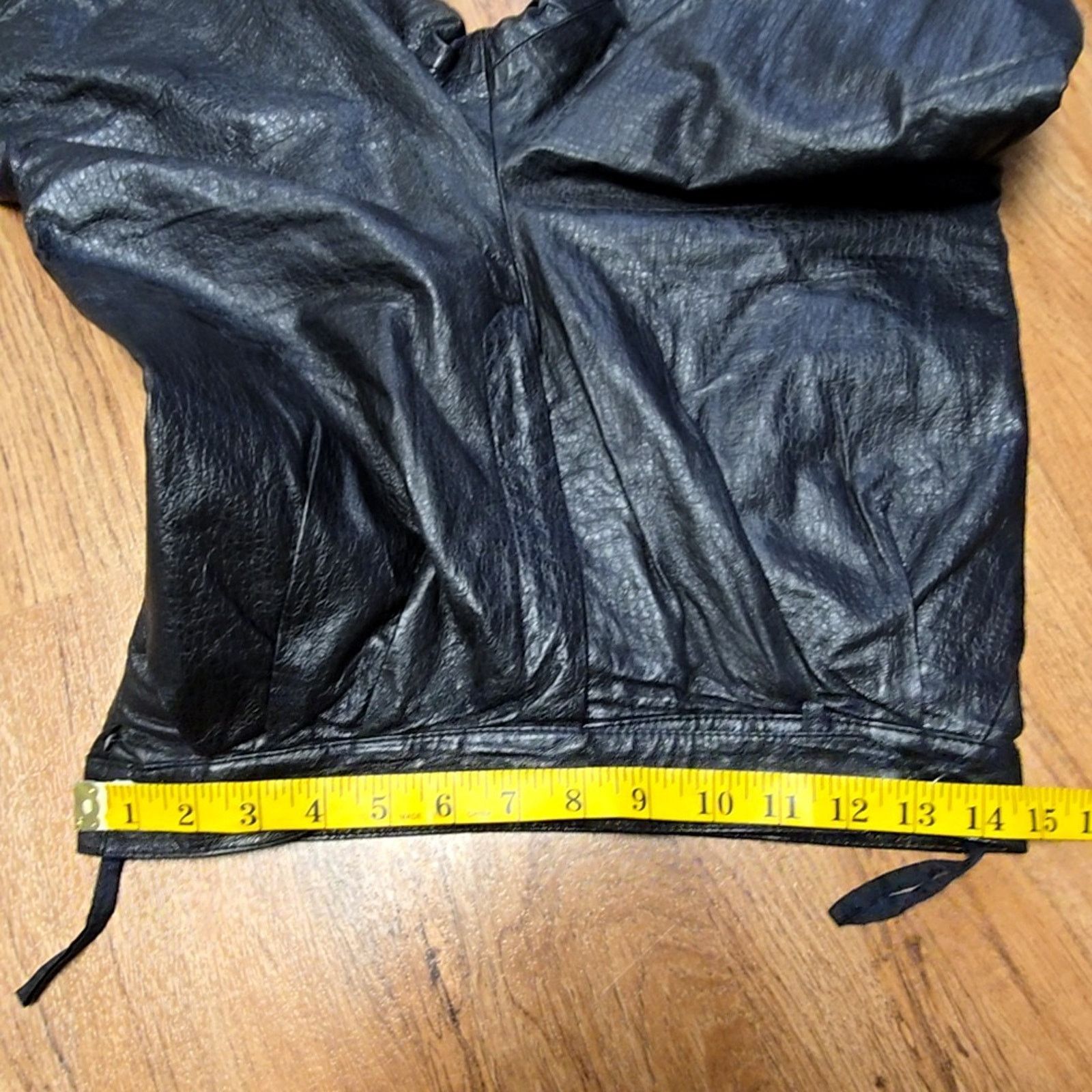 Vintage Vintage Omanti New York Genuine Leather Pants Black 12 90s Size 34" / US 12 / IT 48 - 13 Thumbnail