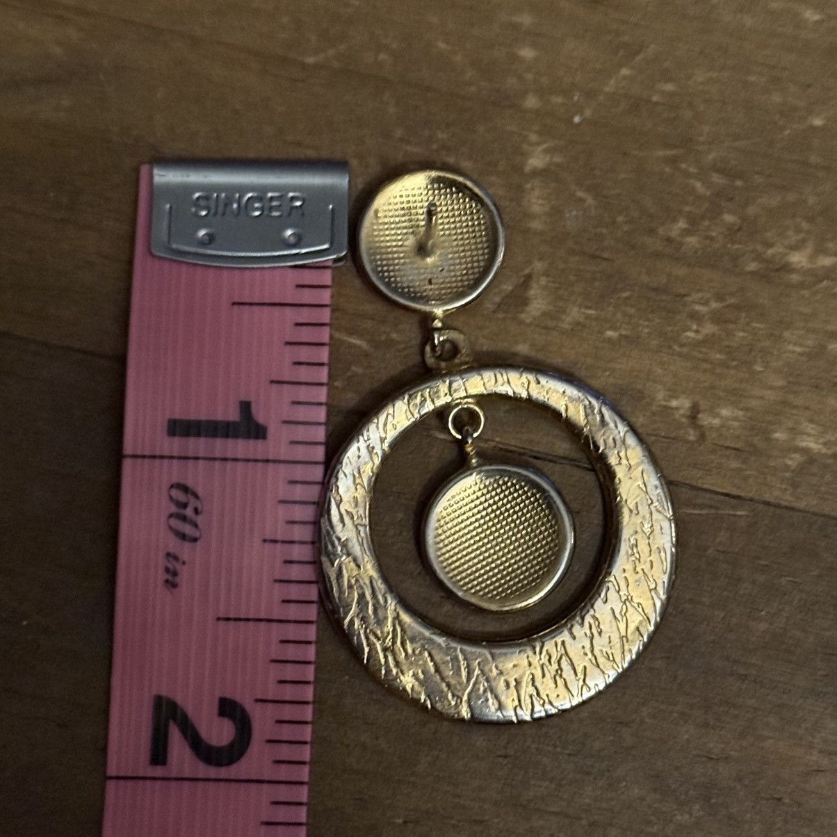 Vintage Vintage Spanish damascene dangle hoop earrings Size ONE SIZE - 3 Thumbnail