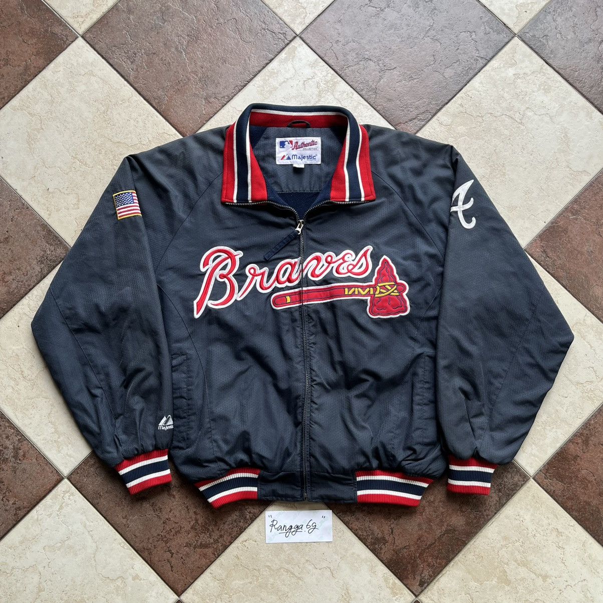 MLB × Majestic VINTAGE MAJESTIC ATHLETIC MLB ATLANTA BRAVES JACKET