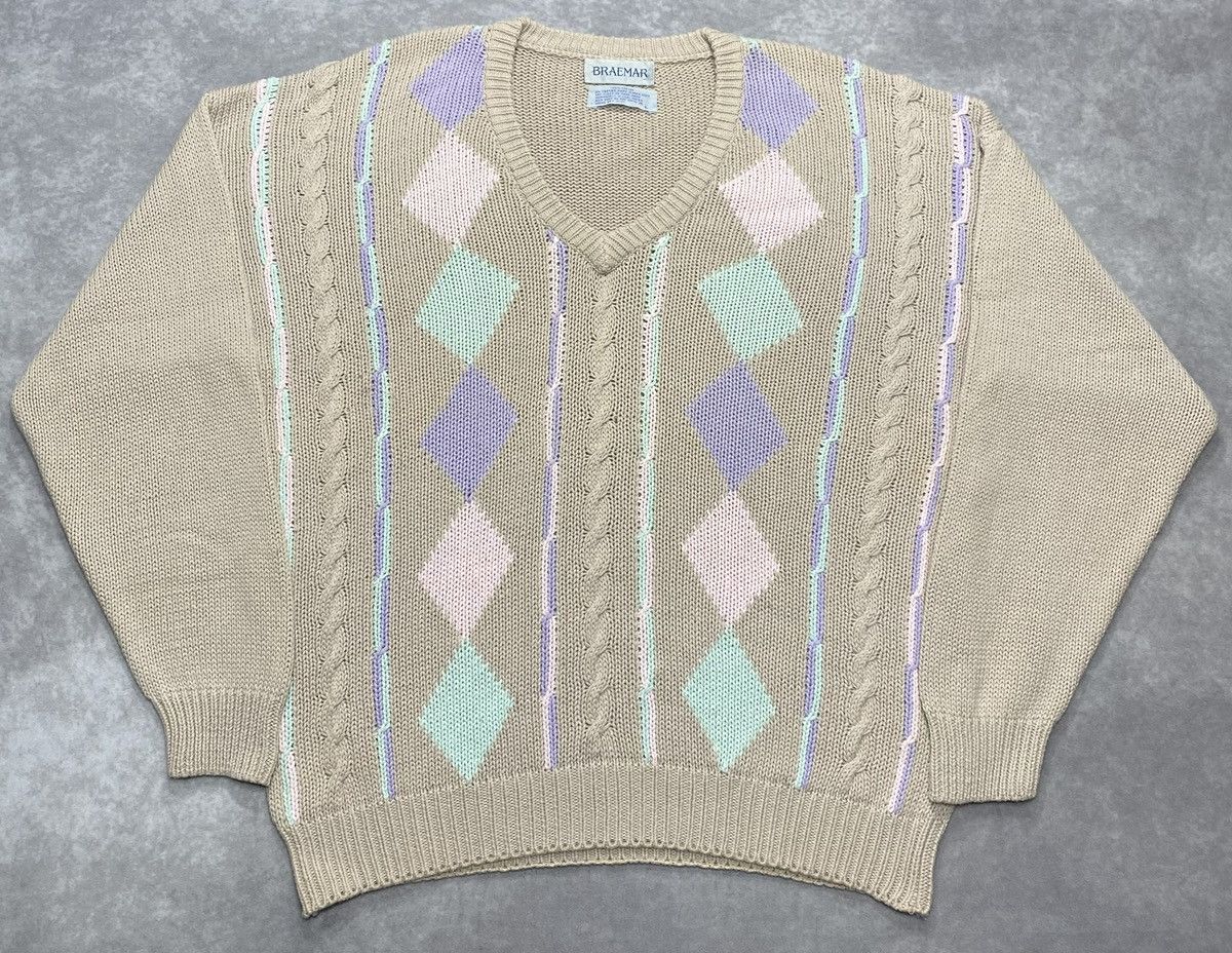 Vintage 90’s Vintage Braemar Knit Sweater Size US L / EU 52-54 / 3 - 1 Thumbnail