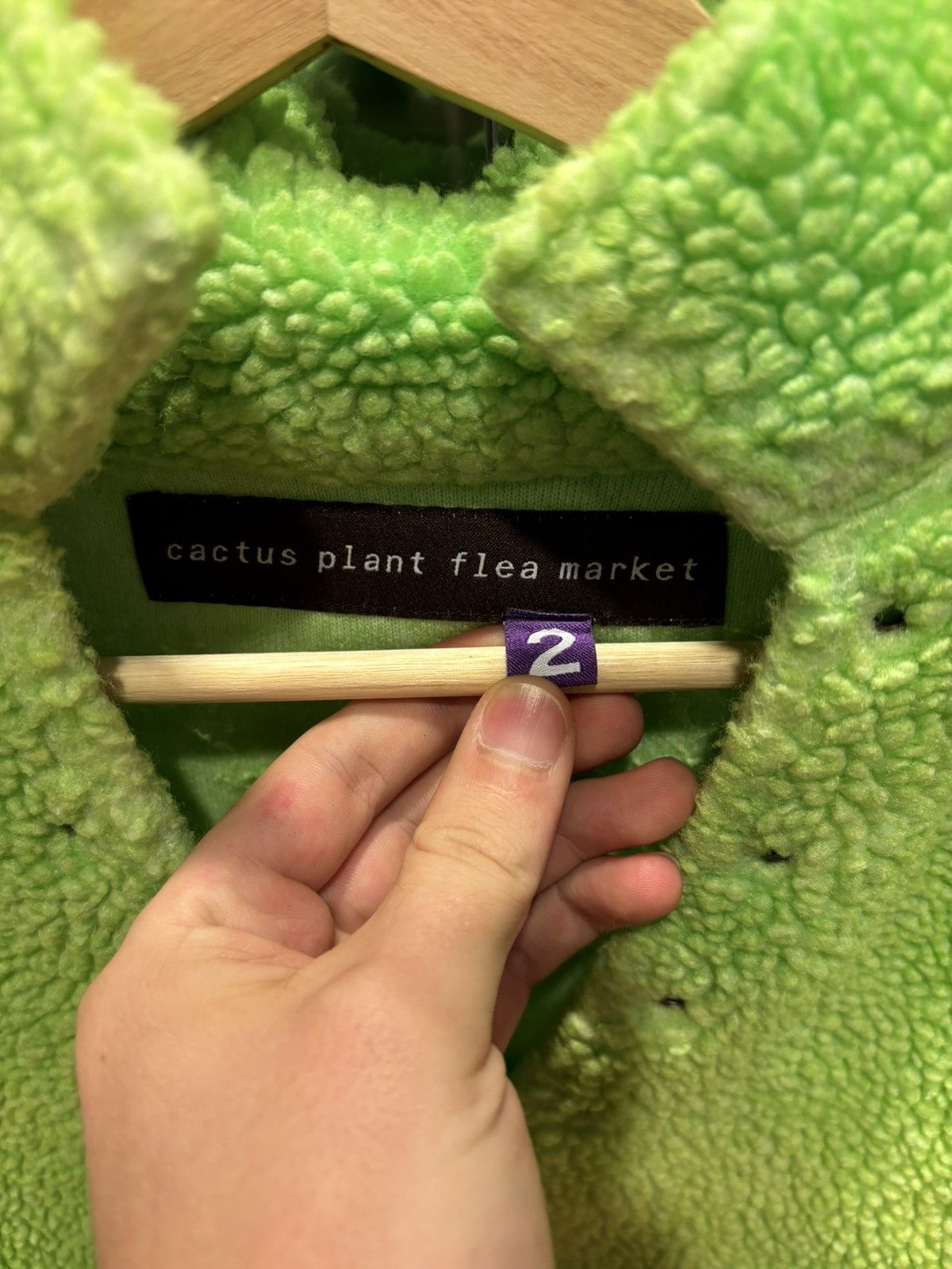 Cactus Plant Flea Market Cactus Plant Flea Market Cowboy Fleece Slime Green Size US M / EU 48-50 / 2 - 2 Thumbnail