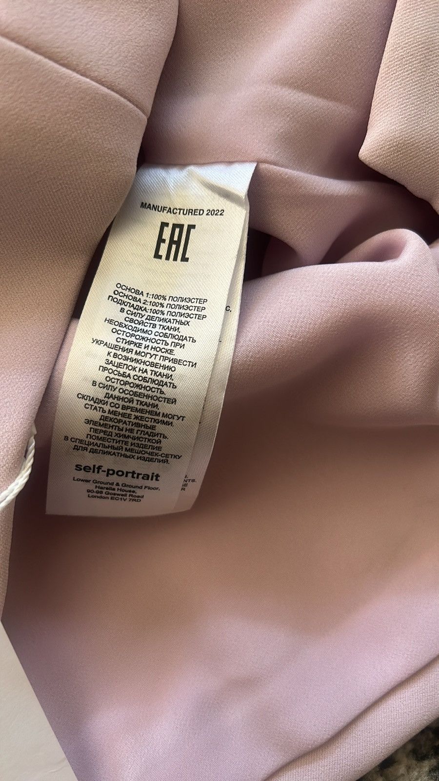 Self-Portrait Self-Portrait Pink Chiffon and Crepe Mini Dress size UK8/US4 Size S / US 4 / IT 40 - 5 Thumbnail