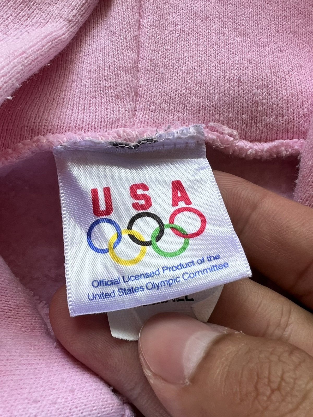 USA Olympics × Vintage Vintage USA Olympic Pink Boxy Zip Up Hoodie Size US S / EU 44-46 / 1 - 5 Thumbnail