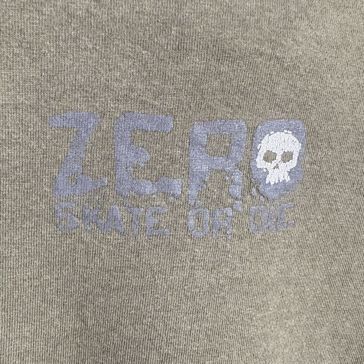 Zero Skateboards Vintage 90s Zero Skateboards Skull Logo Iconic T-Shirt Size US L / EU 52-54 / 3 - 4 Thumbnail