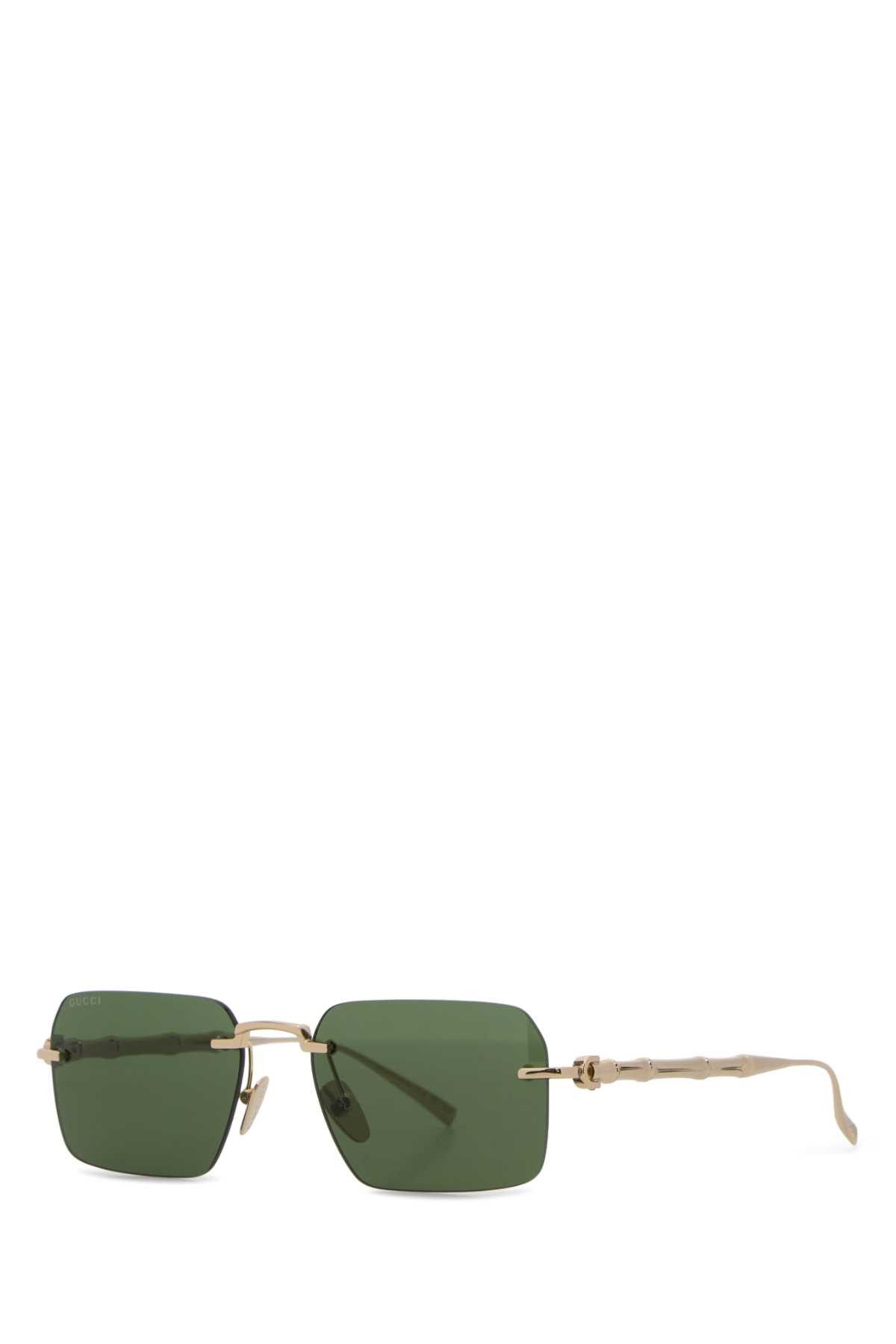 Gucci Gold Metal Sunglasses Size ONE SIZE - 1 Thumbnail