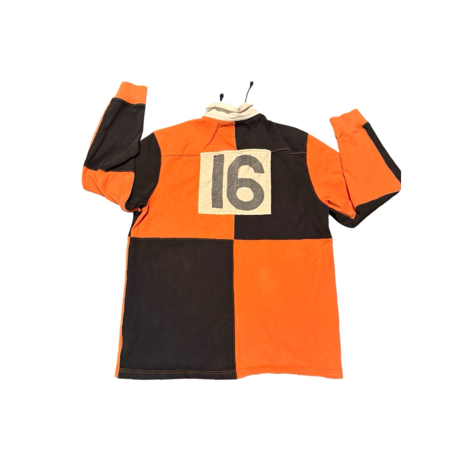 Ralph Lauren Ralph Lauren Polo Shirt Men 2XL Orange Lace Long Sleeve Rugby Patch Slim Fit Shirts Polo Shirt Size US XXL / EU 58 / 5 - 6 Thumbnail