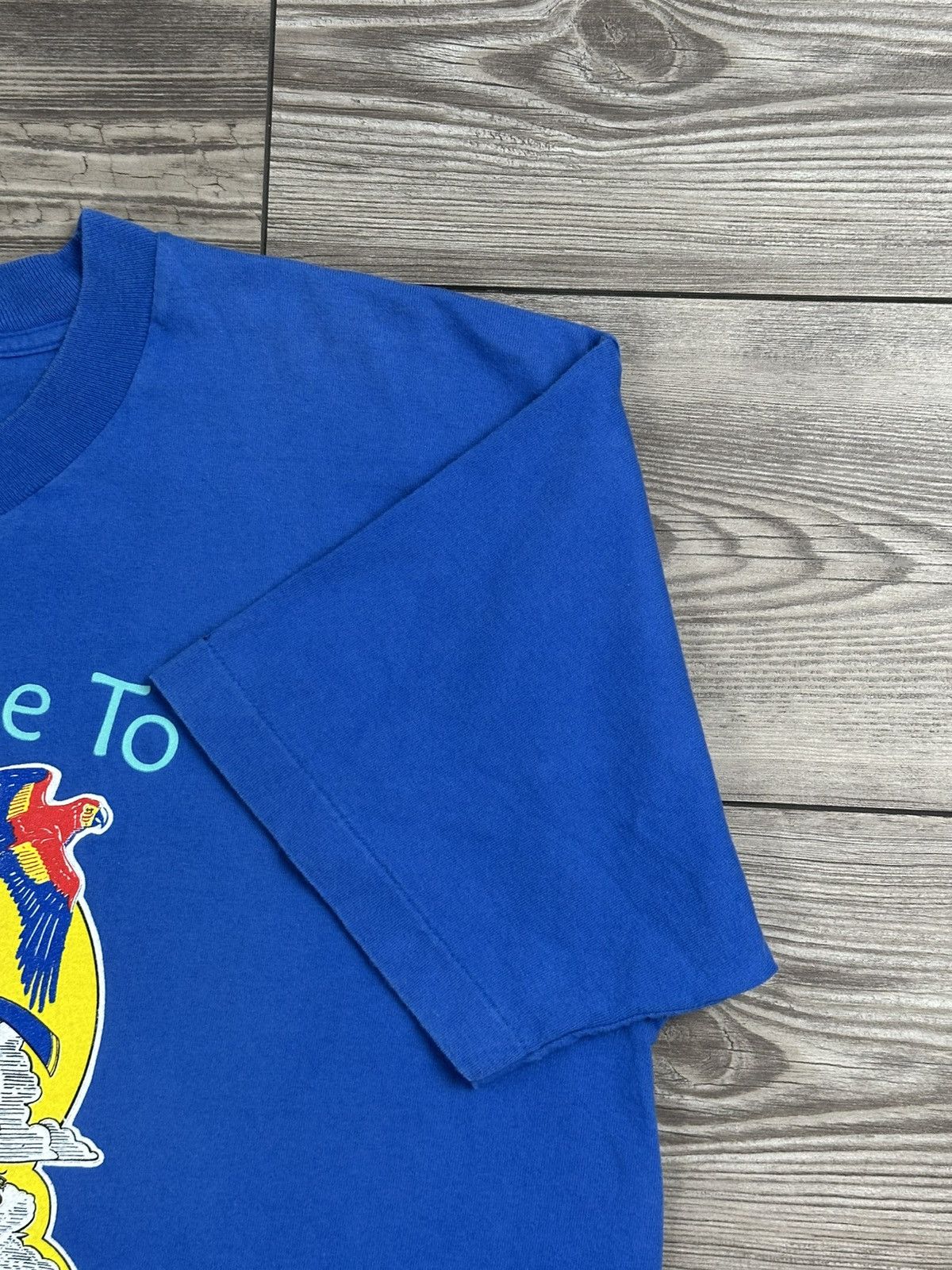 Fruit Of The Loom × Vintage Vintage 90’s Captain Morgans Parrot Bay T Shirt Size US XL / EU 56 / 4 - 5 Thumbnail