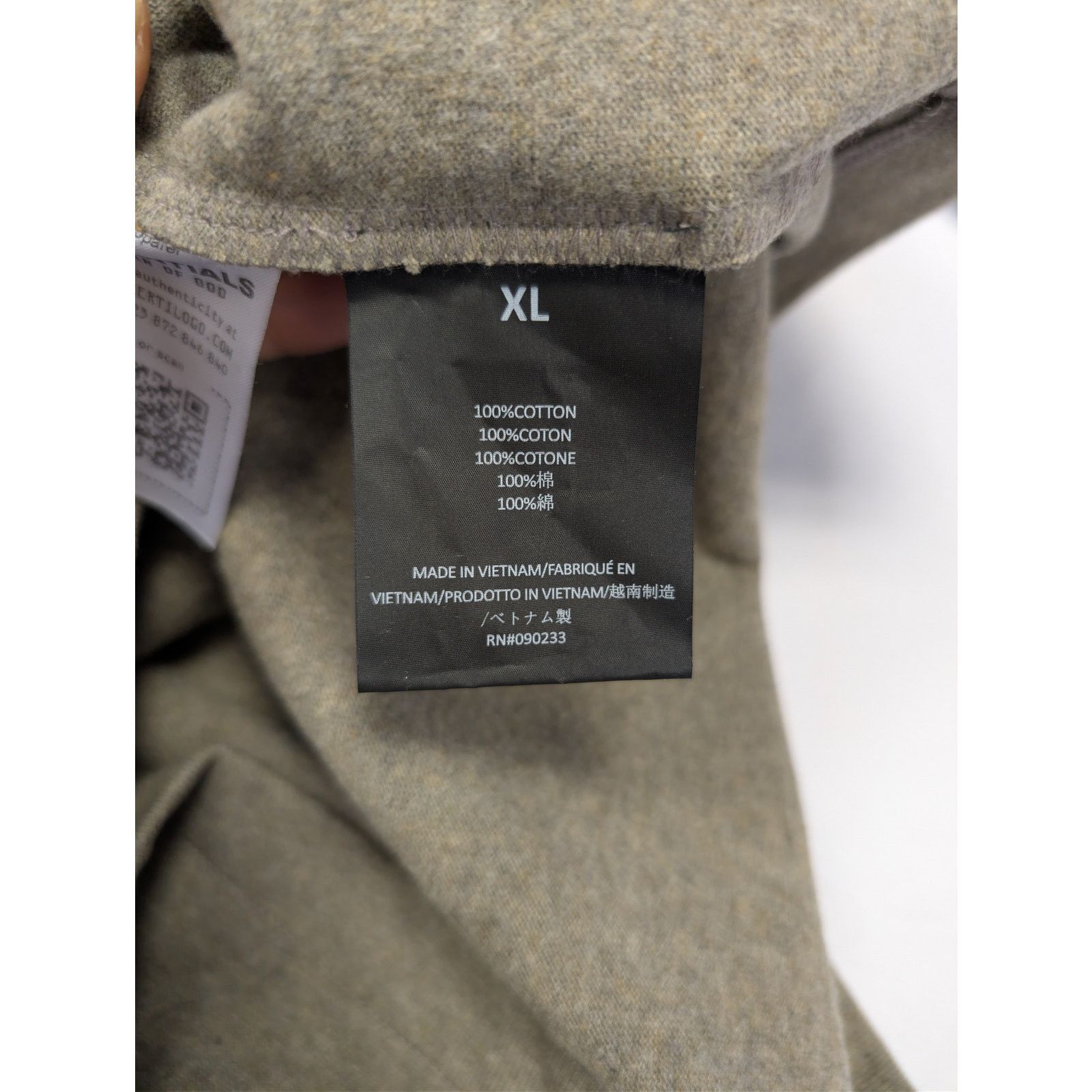 Fear of God o1rshd1 Essentials University T-shirt in Heather Grey Size US XL / EU 56 / 4 - 17 Thumbnail