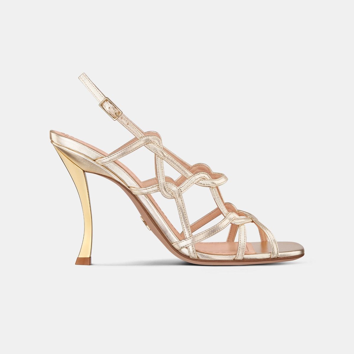 image of Dior O1Bcso1Str0324 Heel Shoes In Gold, Women's