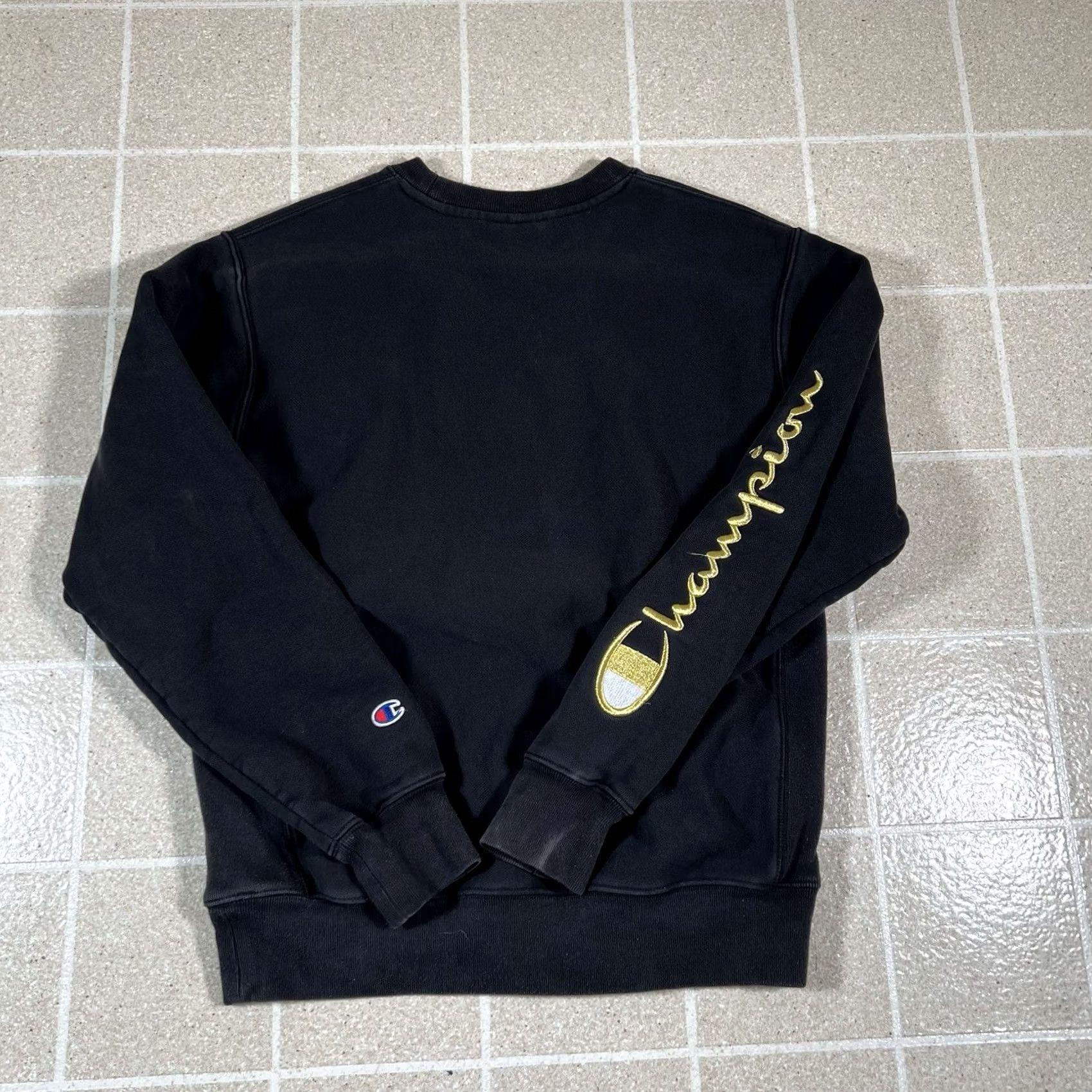 Champion VINTAGE Champion Sweatshirt Mens M Reverse Weave Blank Black Y2K Pullover Casual Mens Size US M / EU 48-50 / 2 - 3 Thumbnail