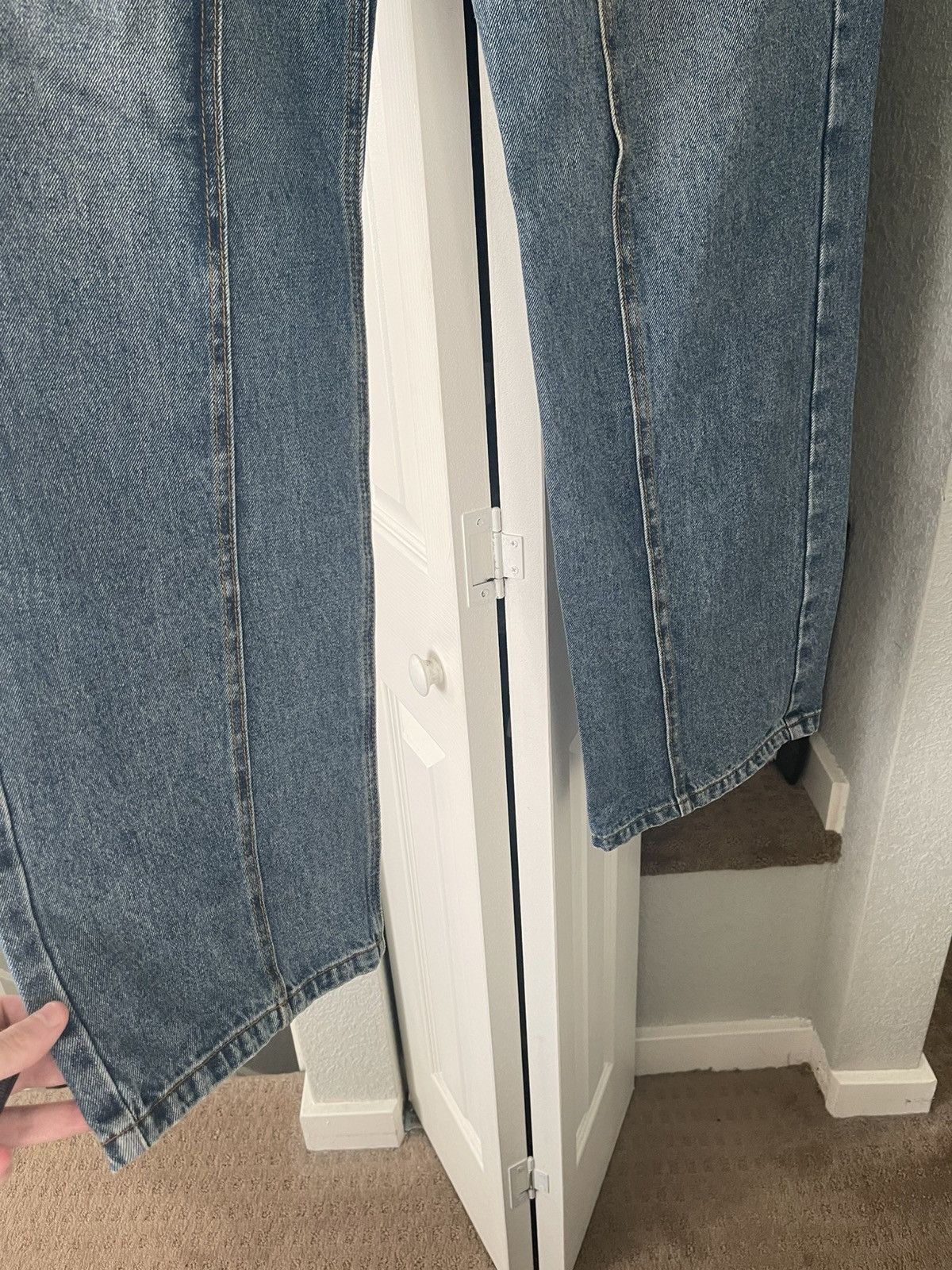 Andersson Bell Andersson Bell Matt Wide-Leg Raw Cut Distressed Jeans Size US 32 / EU 48 - 6 Thumbnail