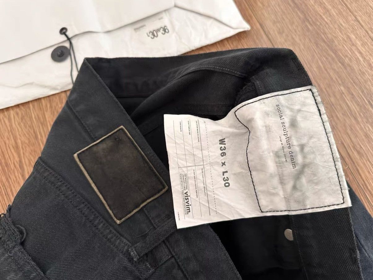 Visvim VISVIM 21SS SOCIAL SCULPTURE BLK DMGD-17 Distressed Jeans Size US 33 - 3 Thumbnail