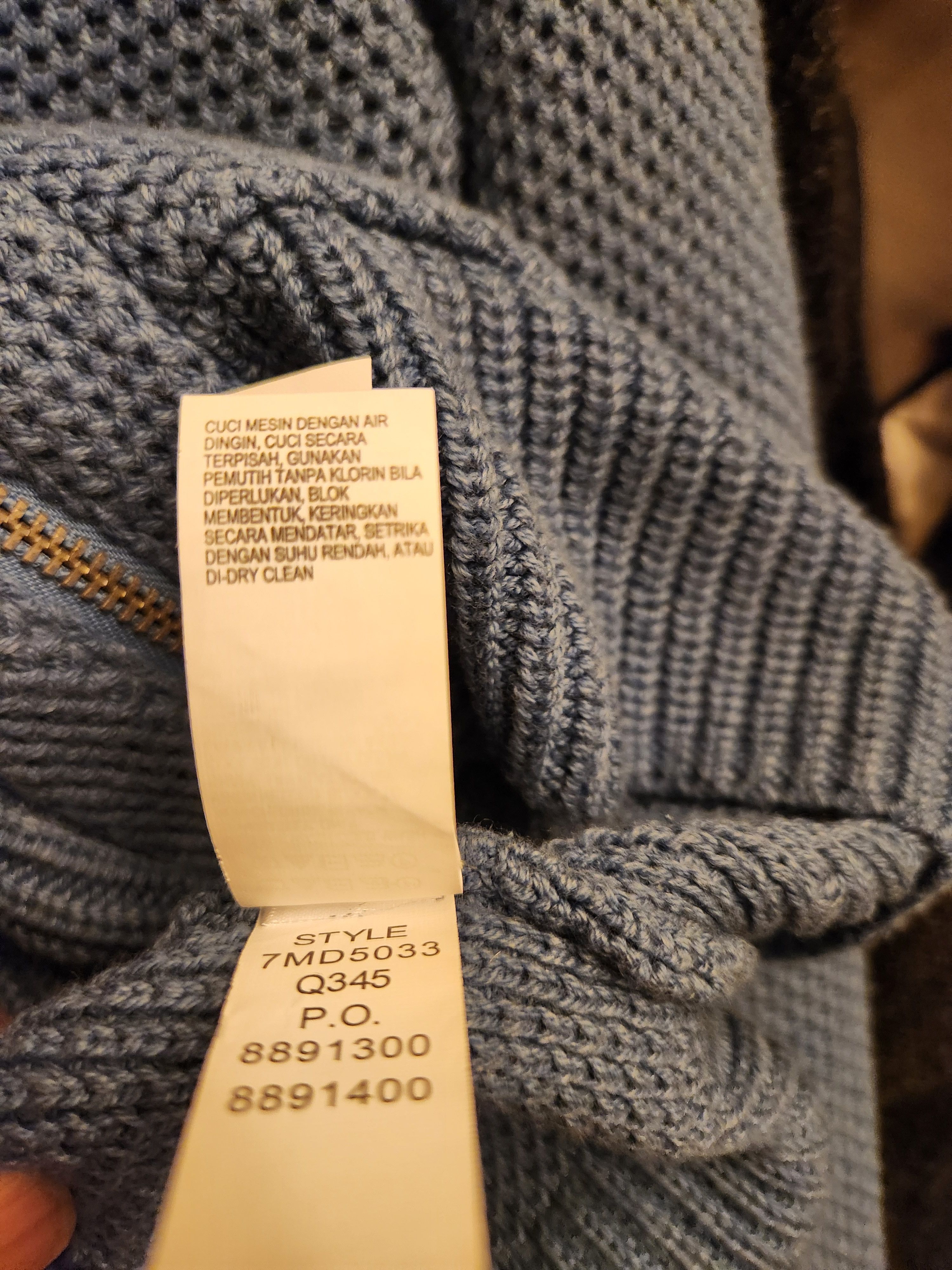 Lucky Brand Men's Zip Front Mock Neck Waffle Textured Cardigan Size US S / EU 44-46 / 1 - 4 Thumbnail
