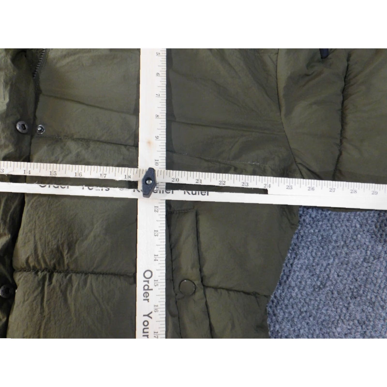 Lucky Brand Lucky Brand Jacket Womens Large Green Puffer Hooded Snap Pocket Casual Winter Size L / US 10 / IT 46 - 5 Thumbnail