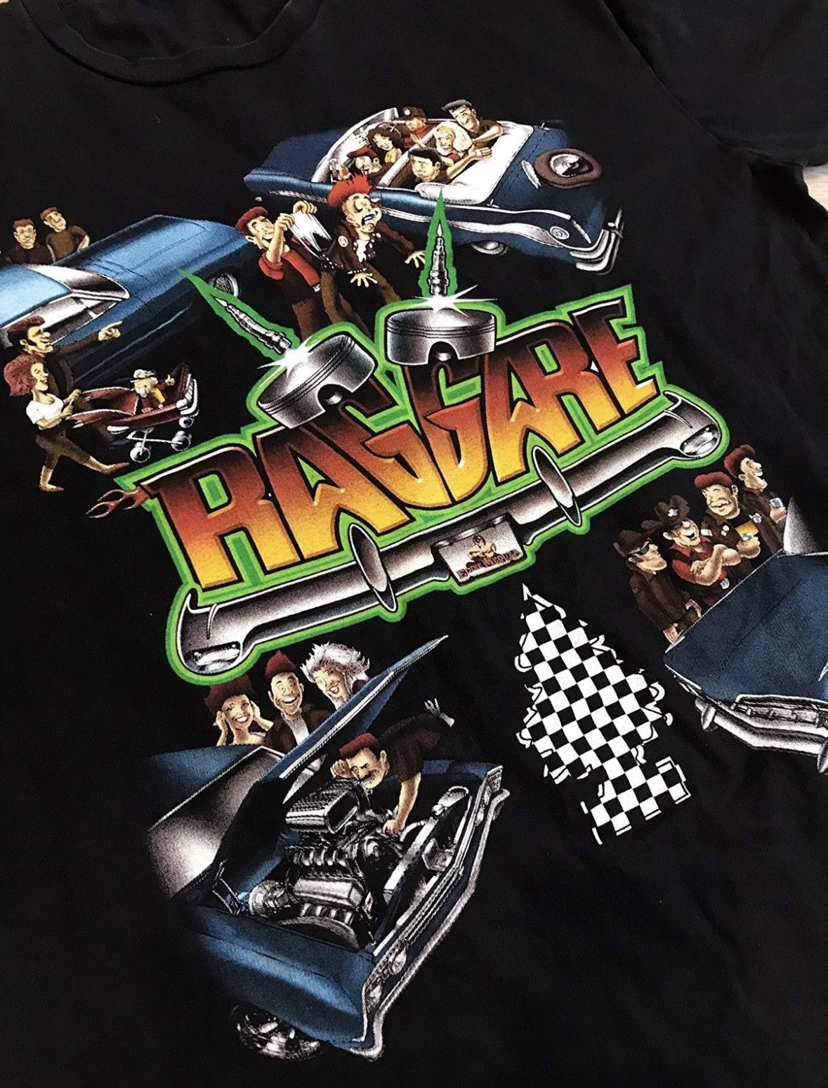 Vintage 🔷Vintage Akama Racing Art Comics T-shirt🔷 Size US XL / EU 56 / 4 - 3 Thumbnail