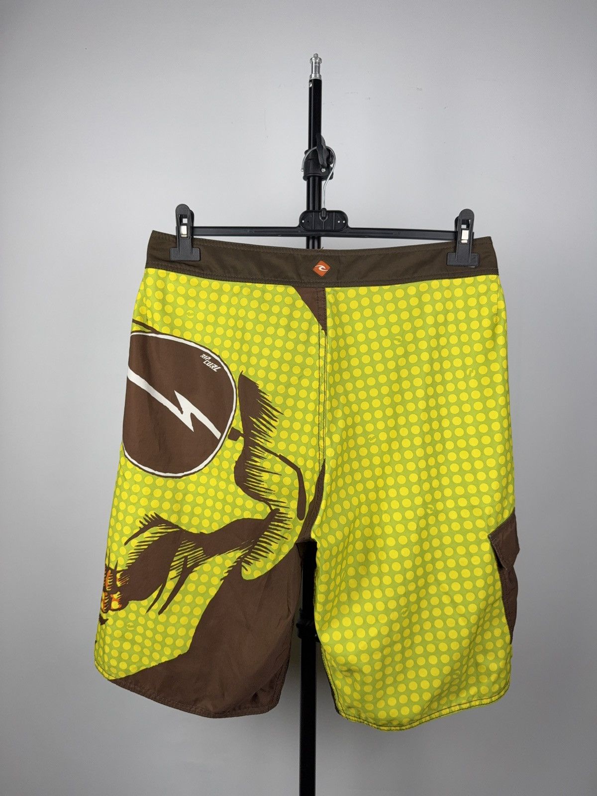 Rip Curl 00s CRAZY Rip Curl Skull Print Boardshorts Surf Art Style Size US 32 / EU 48 - 5 Thumbnail