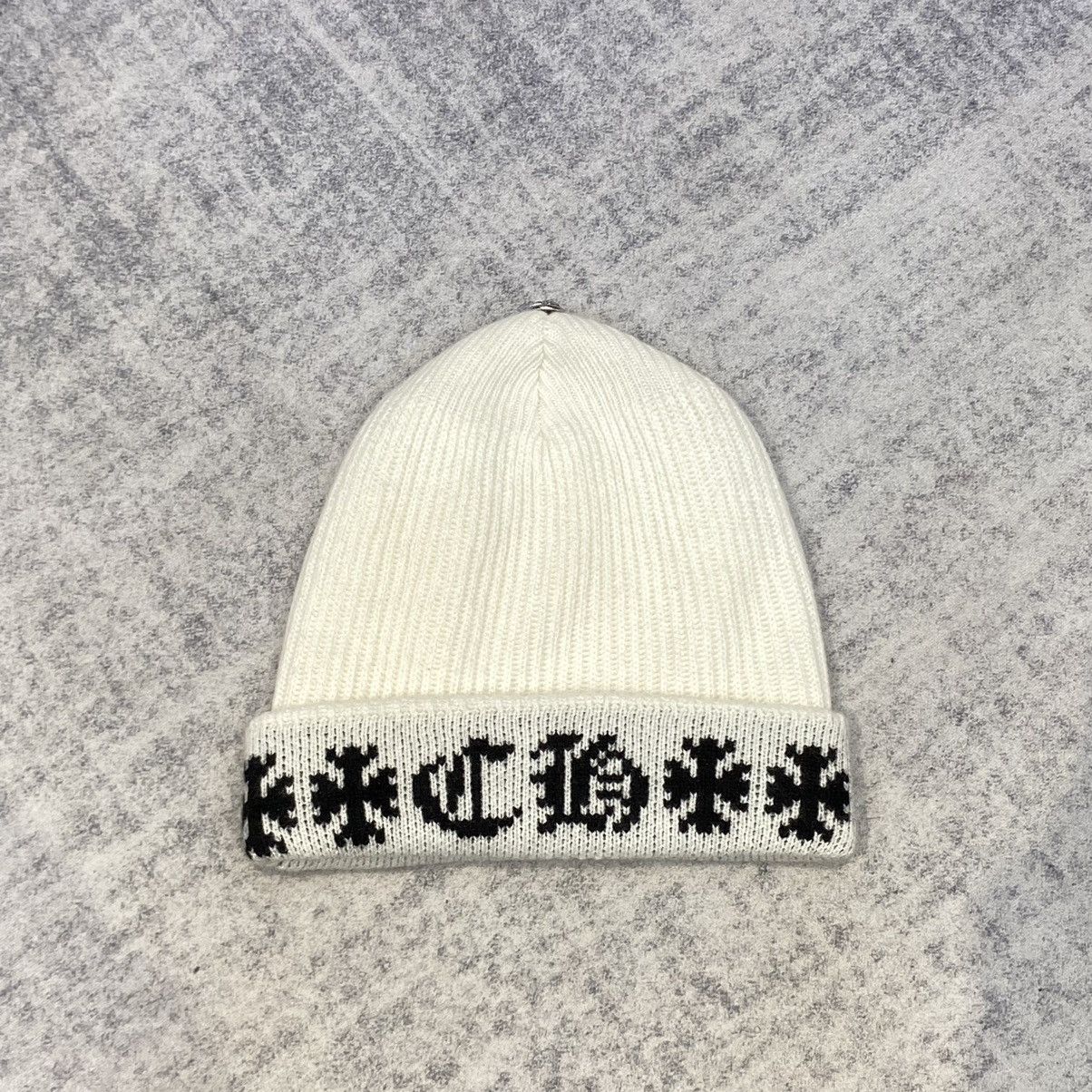 Chrome Hearts Chrome Hearts BIG DADDY cashmere beanie white Size ONE SIZE - 1 Thumbnail