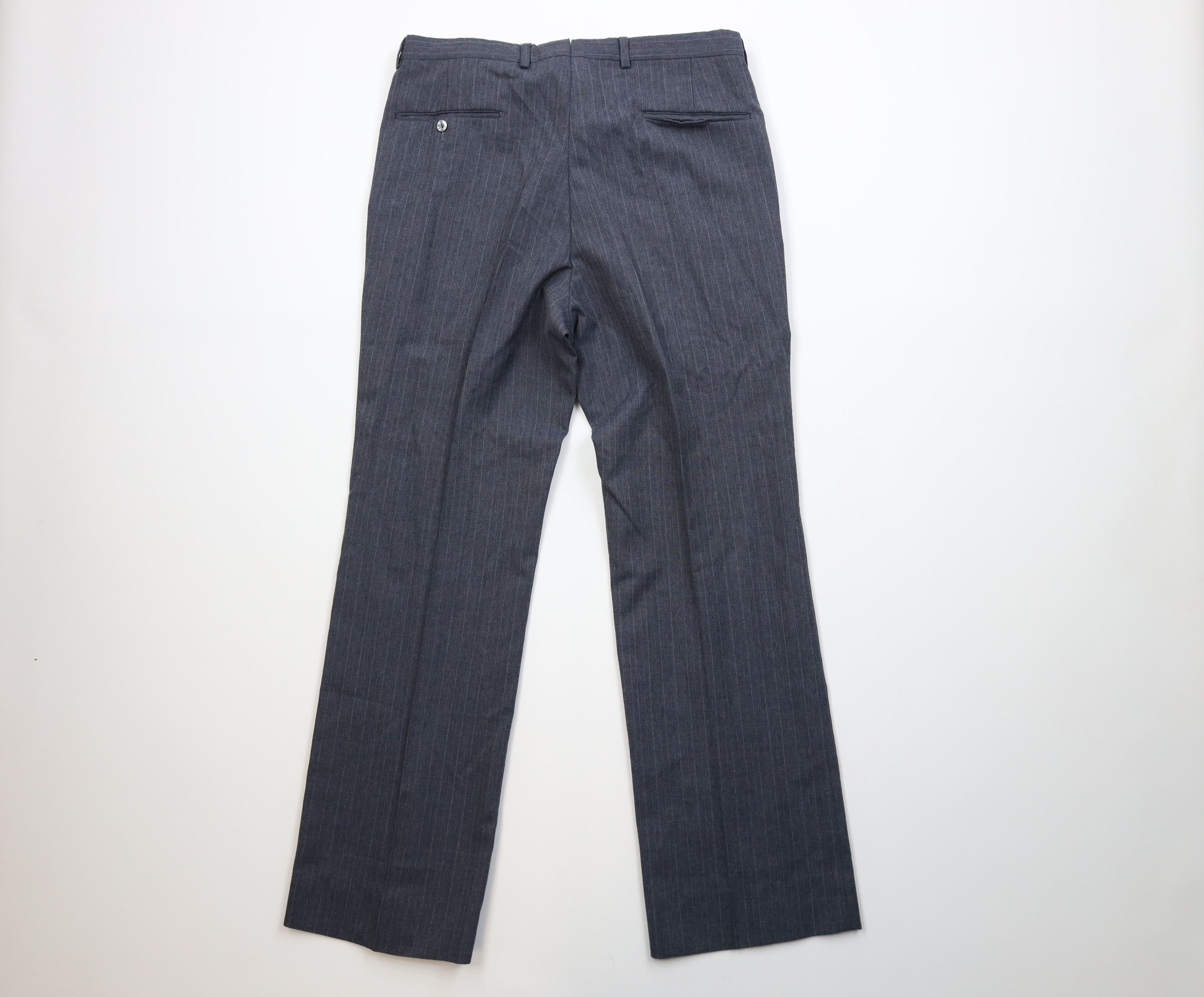 Vintage Vintage 70s Streetwear Pinstriped Wide Leg Chino Pants USA Size US 34 / EU 50 - 9 Thumbnail