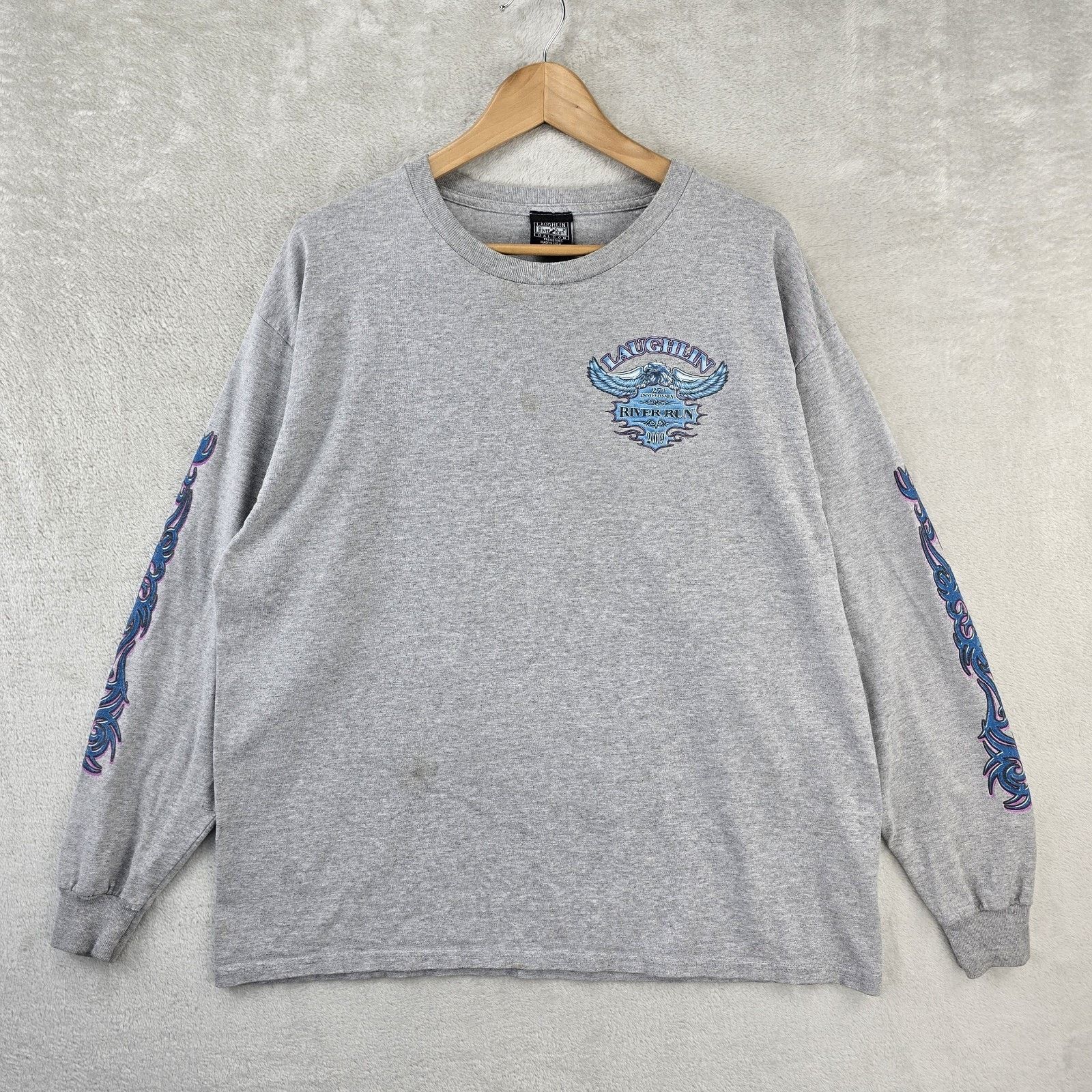 Other Laughlin River Run Shirt XL Biker Long Sleeve Eagle Y2K Size US XL / EU 56 / 4 - 2 Thumbnail