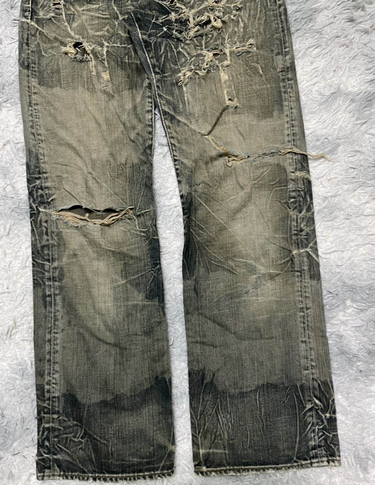 Guess 90s GUESS DISTRESSED STYLE RARE DESIGN Size US 30 / EU 46 - 3 Thumbnail