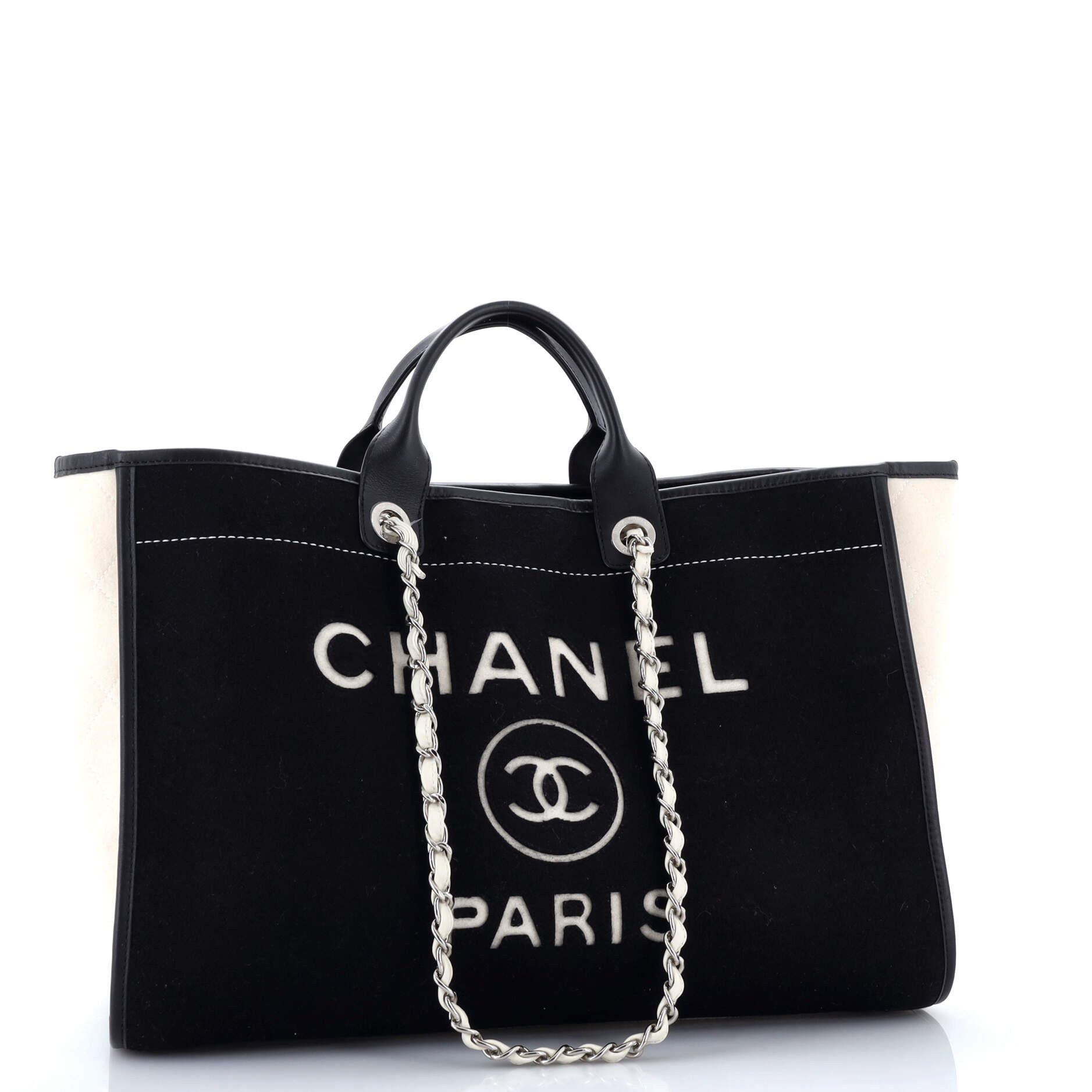 Chanel Deauville Tote Wool Felt Large Size ONE SIZE - 1 Thumbnail