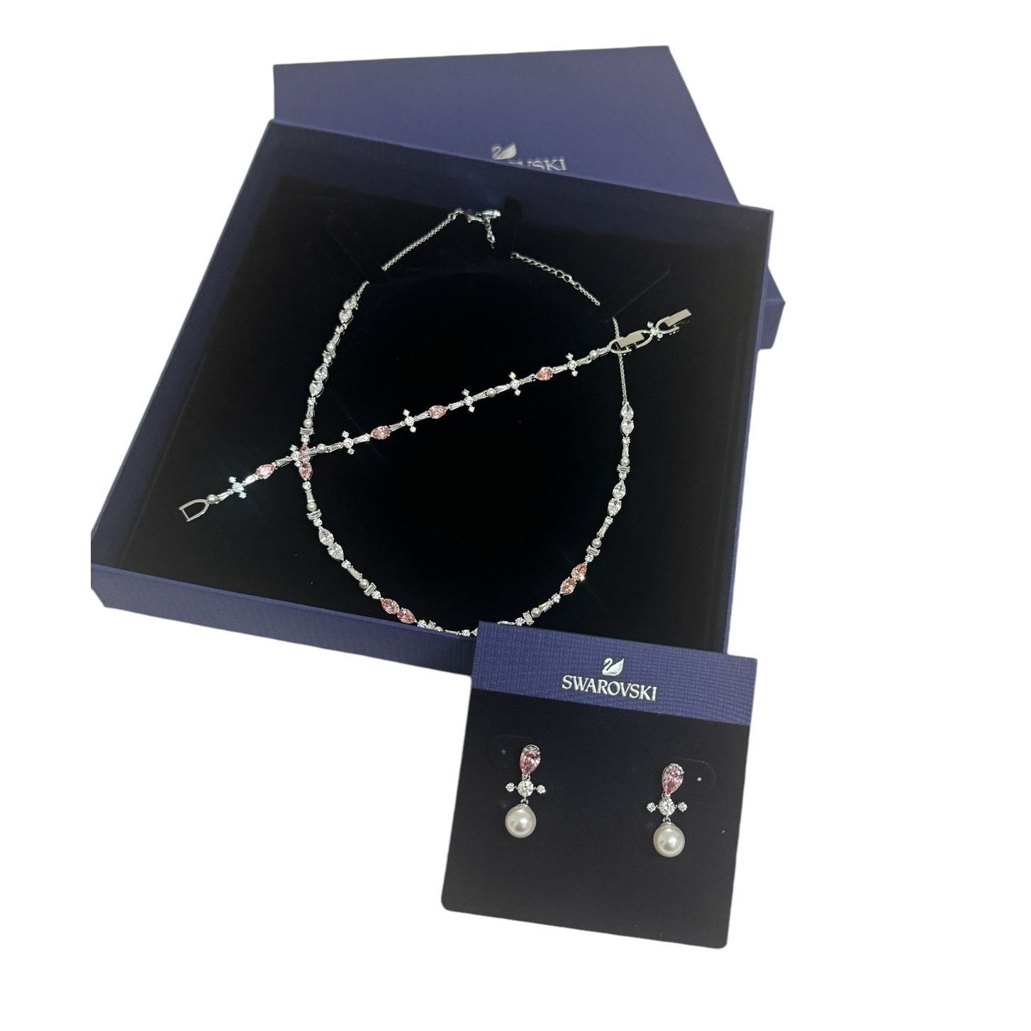 Swarovski Swarovski Perfection Set, Necklace/Earrings/Bracelet Pink Size ONE SIZE - 7 Thumbnail