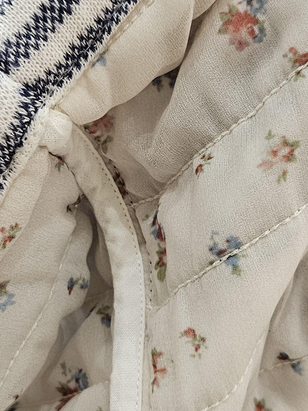 RED Valentino × Vintage Red Valentino Garavani Bow Tie Stripe Pattern Linen Dress Size S / US 4 / IT 40 - 16 Thumbnail