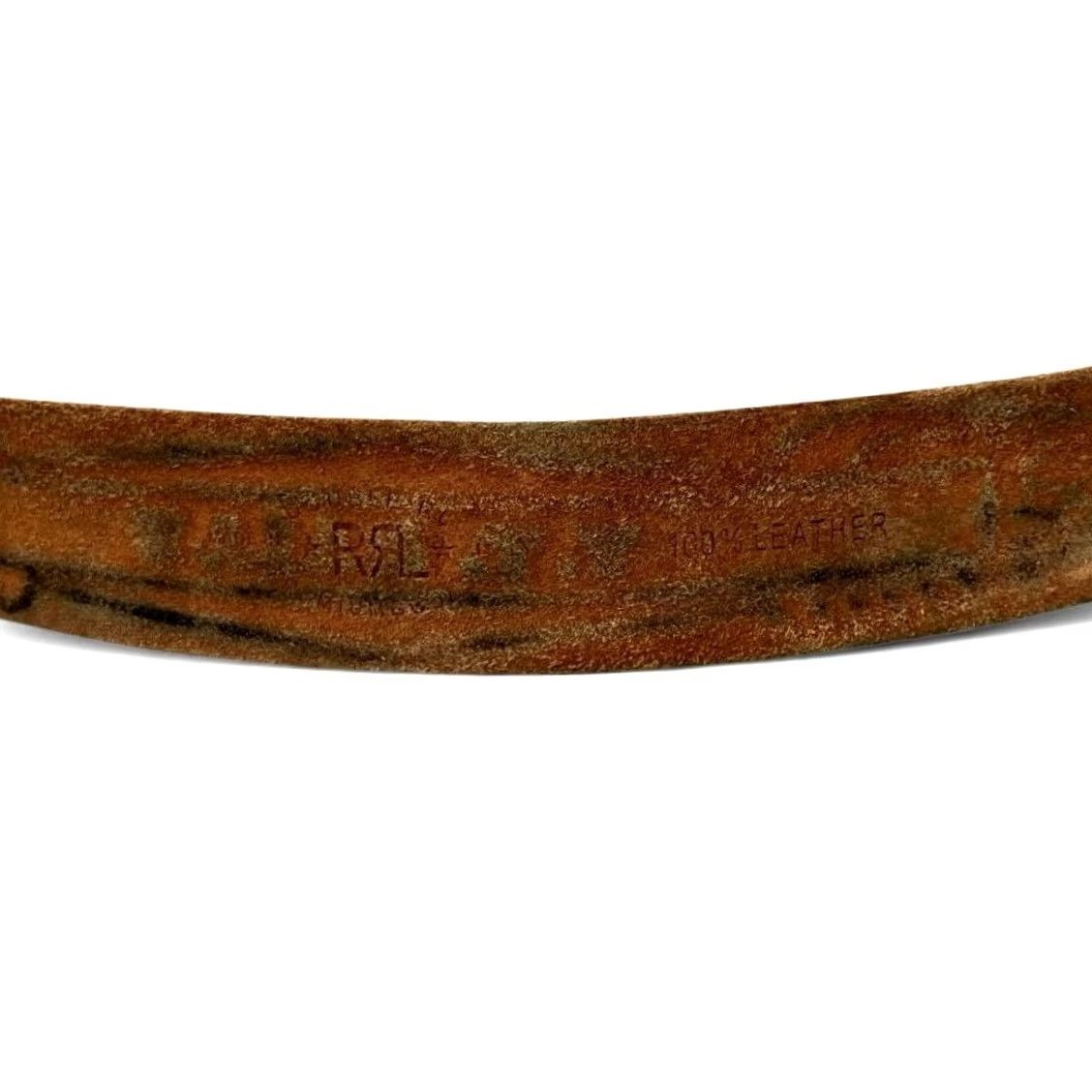 Ralph Lauren RRL Ralph Lauren Belt Mens 32 Brown Leather Eagle Buckle Size Casual Men Pre owned Size 32 - 5 Thumbnail
