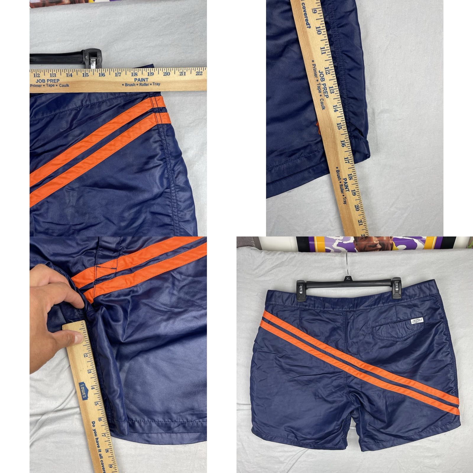 Polo Ralph Lauren VINTAGE Polo Ralph Lauren Shorts Mens 38 Swim Trunks Beach Navy Preppy Lined Size US M / EU 48-50 / 2 - 8 Thumbnail
