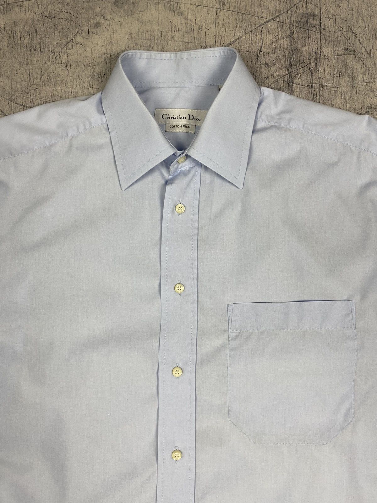 Christian Dior Monsieur Vintage Christian Dior Basic Luxury Button Up Shirt Size US L / EU 52-54 / 3 - 6 Thumbnail