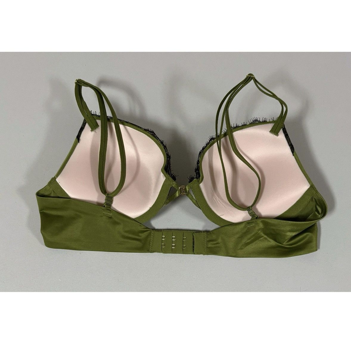 Victoria's Secret VS Olive Lace ‘Very Sexy’ Push-Up Bra Lingerie Size 34B 🖤 Size ONE SIZE - 3 Thumbnail