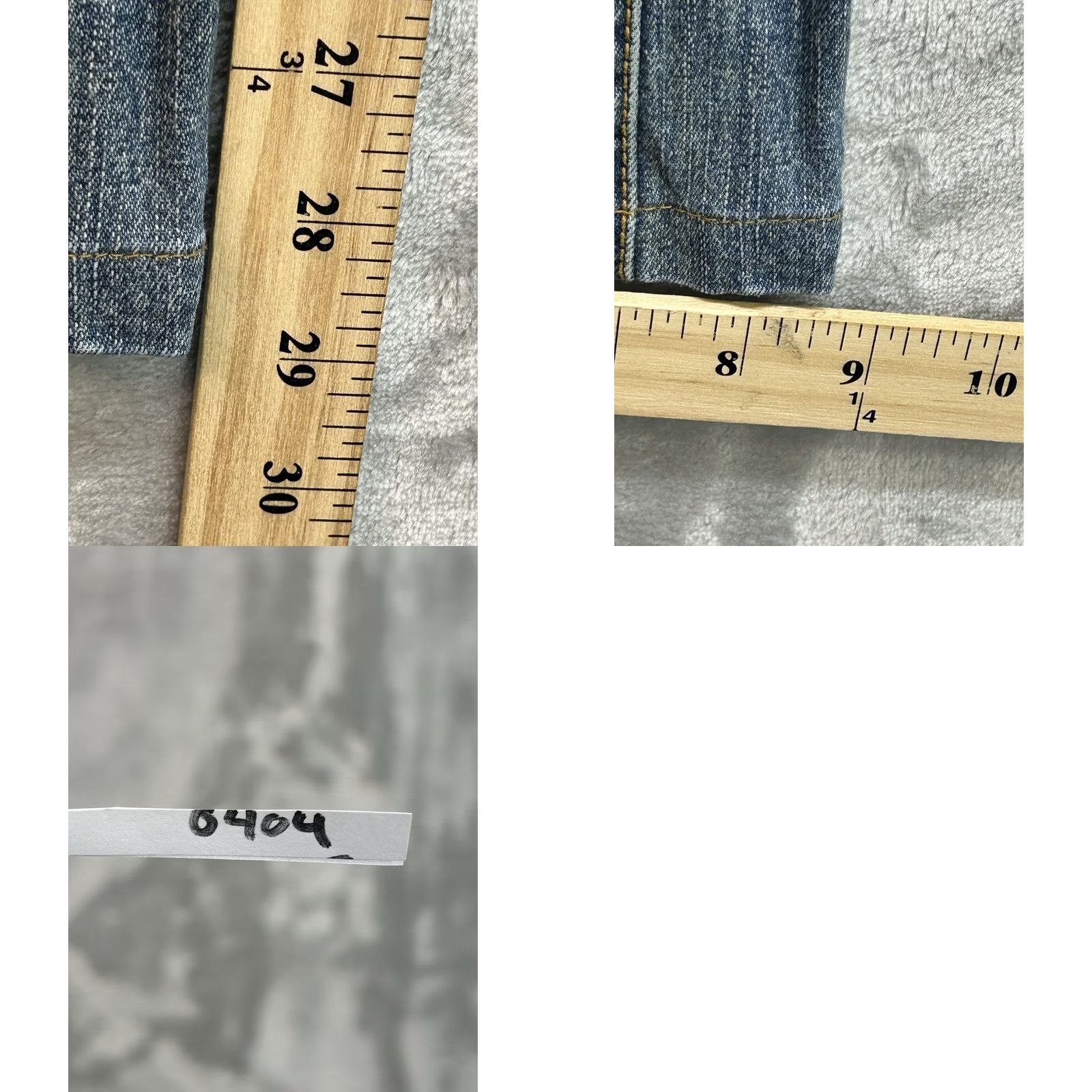 Michael Kors VINTAGE Michael Kors Jeans Women Sz 4 Blue Bootcut Western Biker Cowgirl Studded Boho 90s Hip Hop Punk Rock Motorcycle Jeans Womens Size 27" / US 4 / IT 40 - 9 Thumbnail