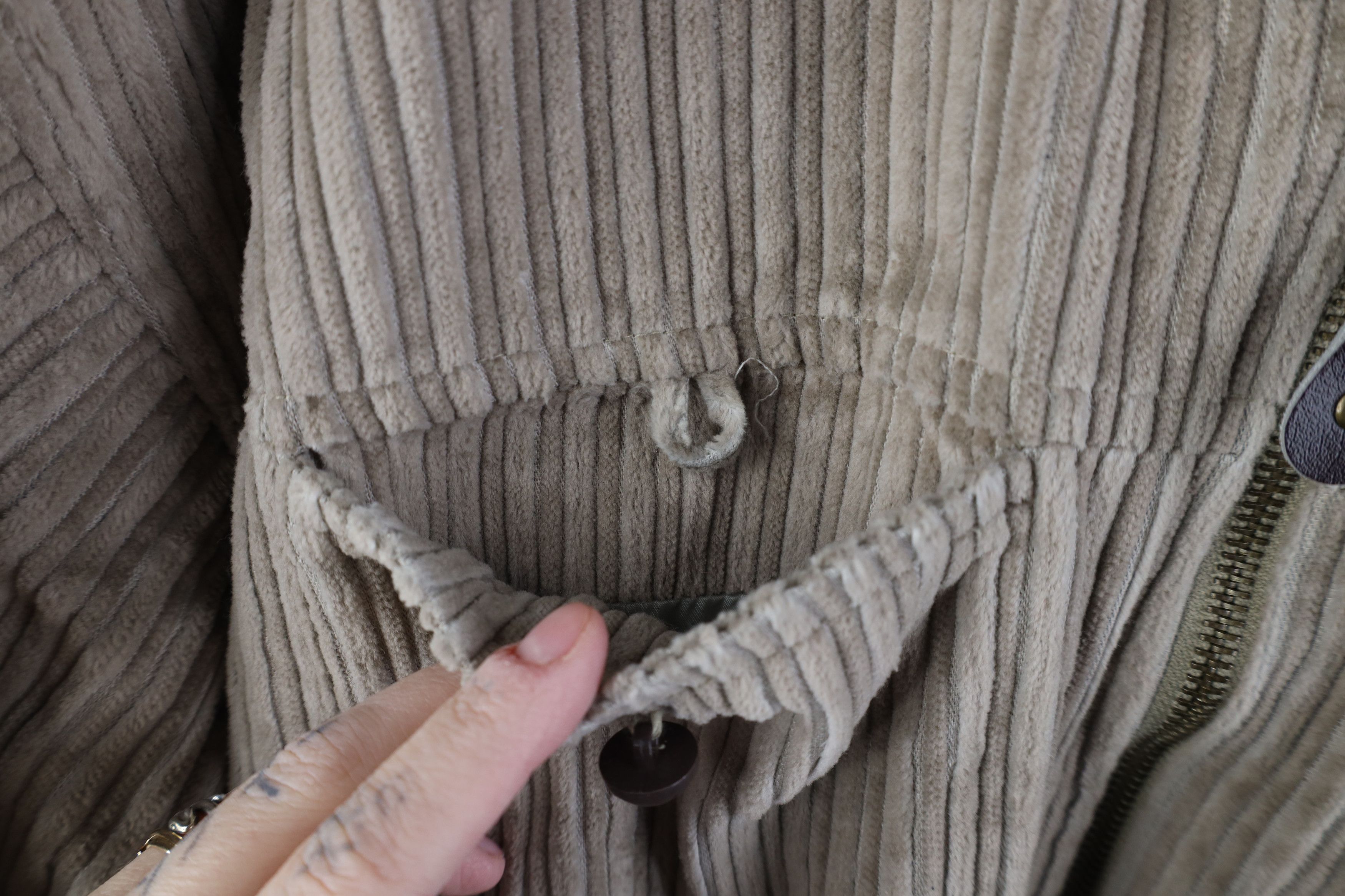Vintage Vintage 90s Streetwear Suede Leather Collar Corduroy Jacket Size L / US 10 / IT 46 - 8 Thumbnail