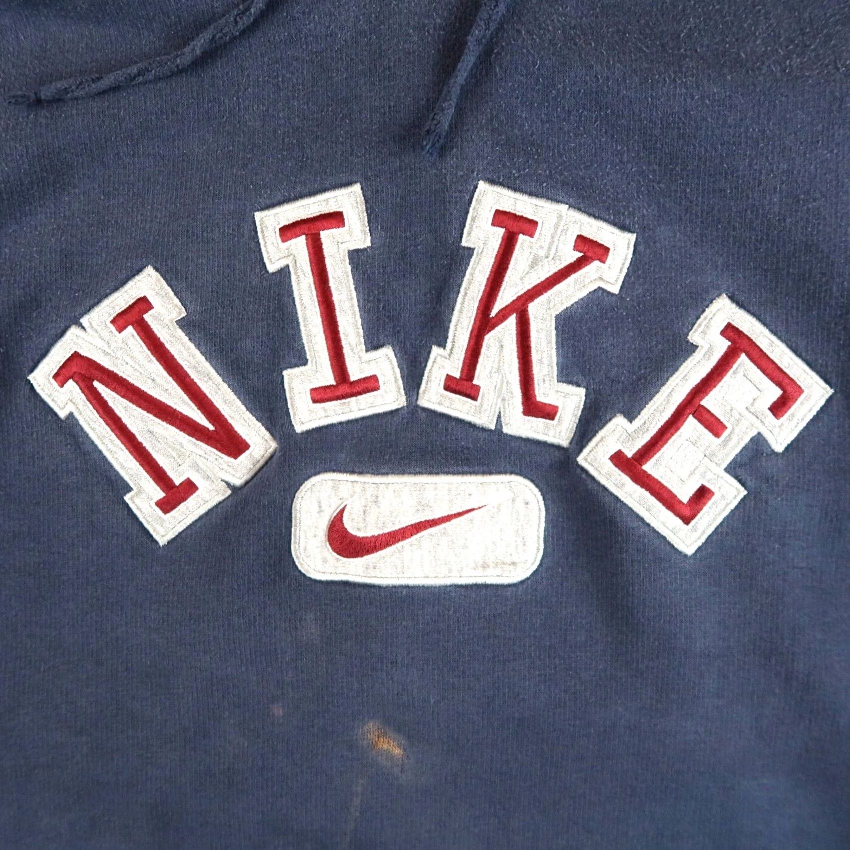 Nike VINTAGE Nike Center Swoosh Hoodie Blue L Large Mens NBA? Size US L / EU 52-54 / 3 - 3 Thumbnail