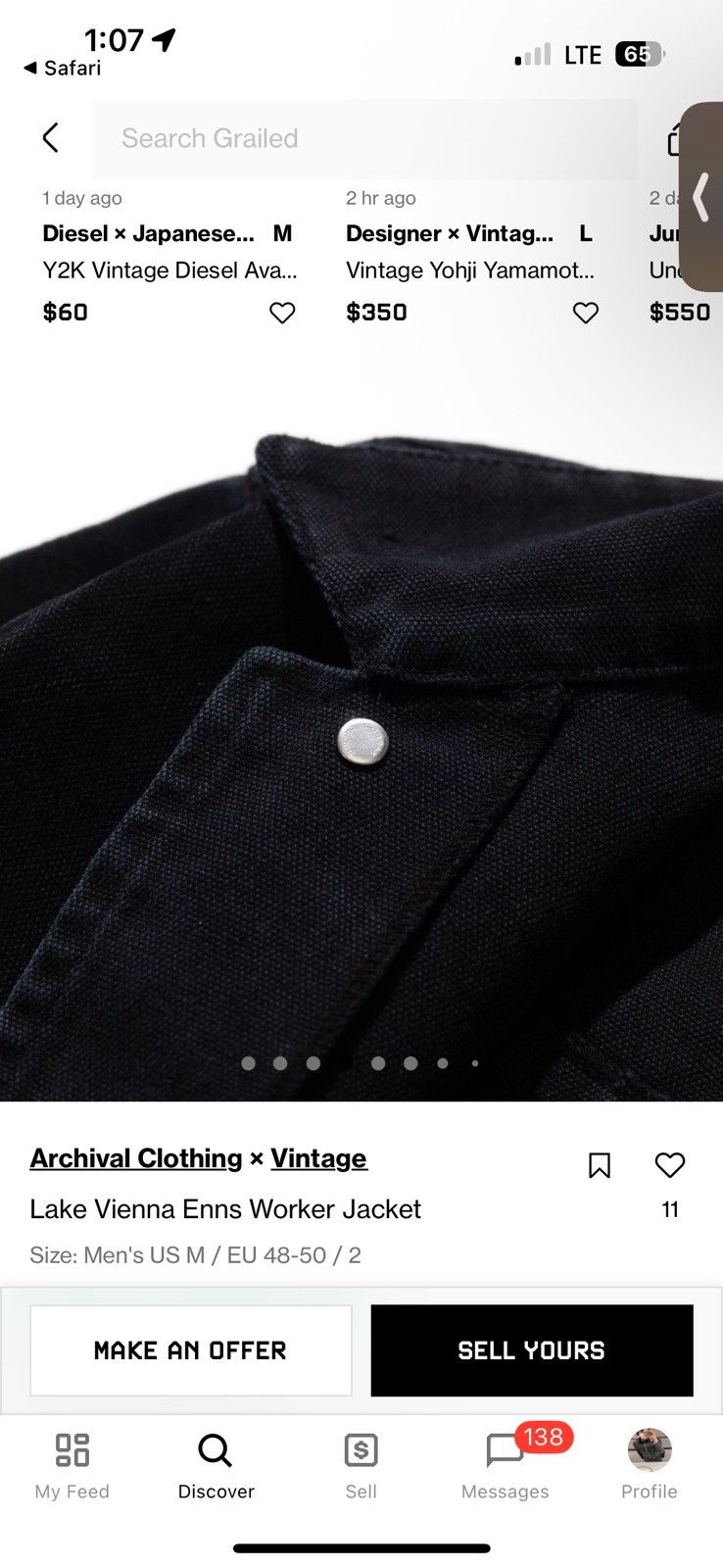 Other Lake Vienna Enns Worker Jacket Size US M / EU 48-50 / 2 - 4 Thumbnail